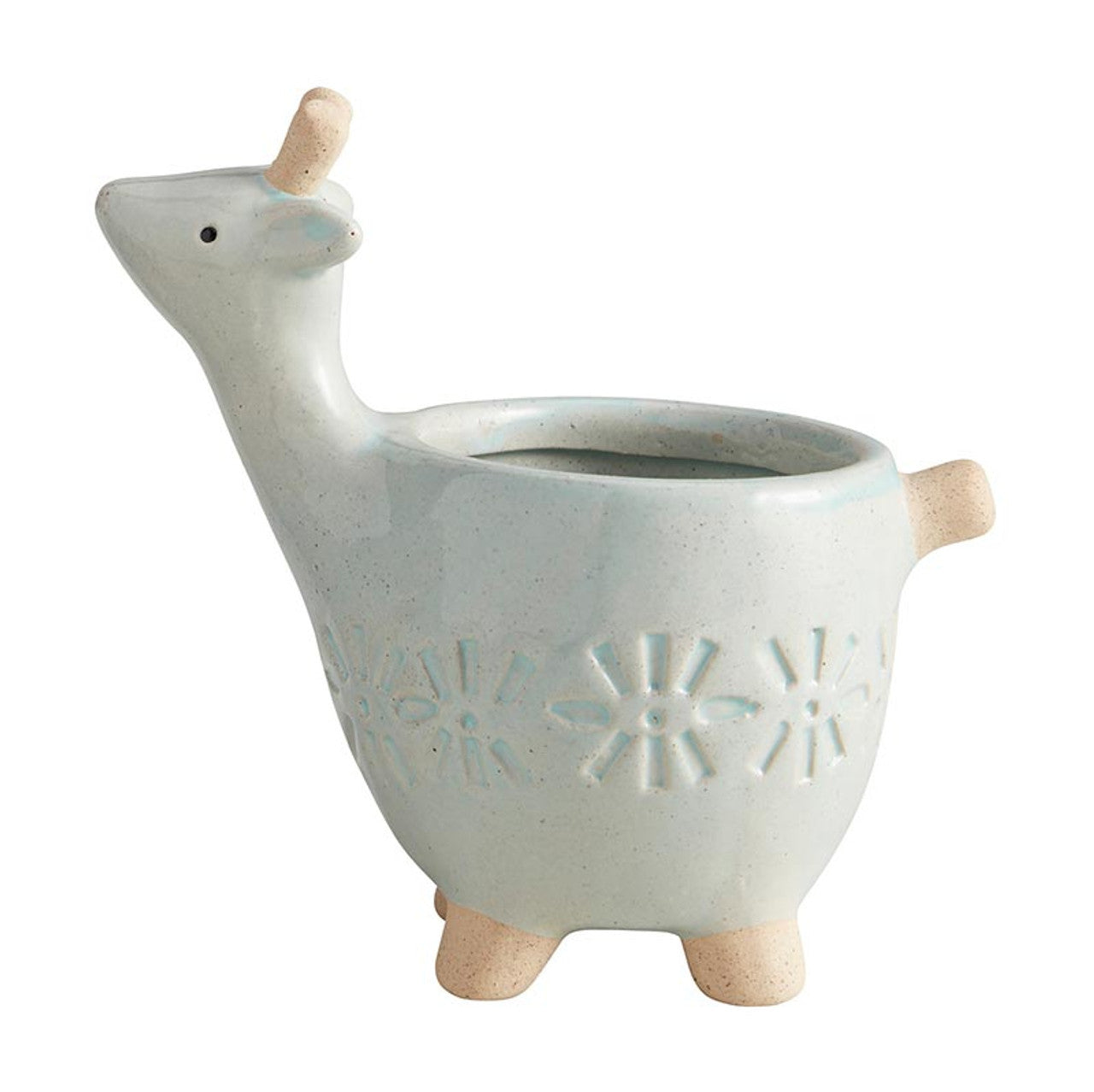 Deer Mini Ceramic Planter | Small Animal Shaped Pot