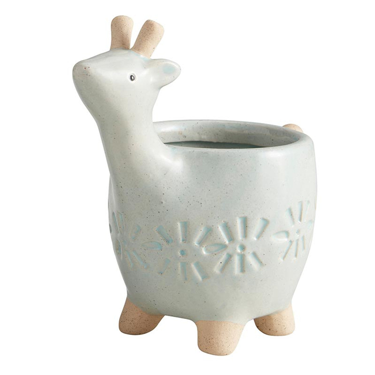 Deer Mini Ceramic Planter | Small Animal Shaped Pot