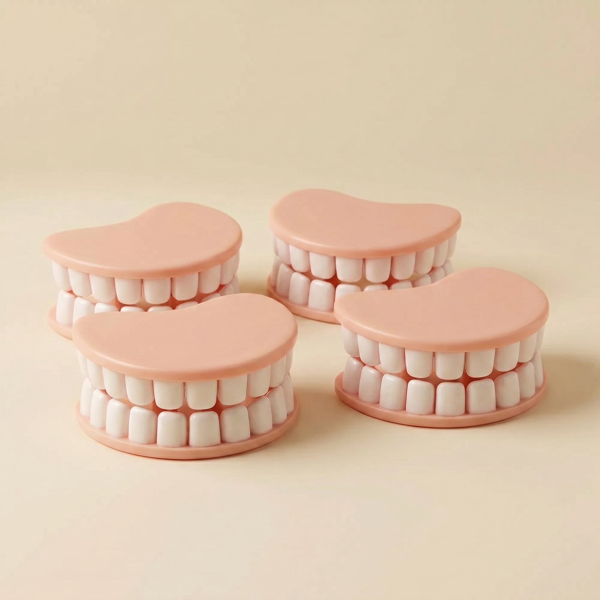 Denture Chip Clips | Set of 4 Teeth-Shaped Bag Clips