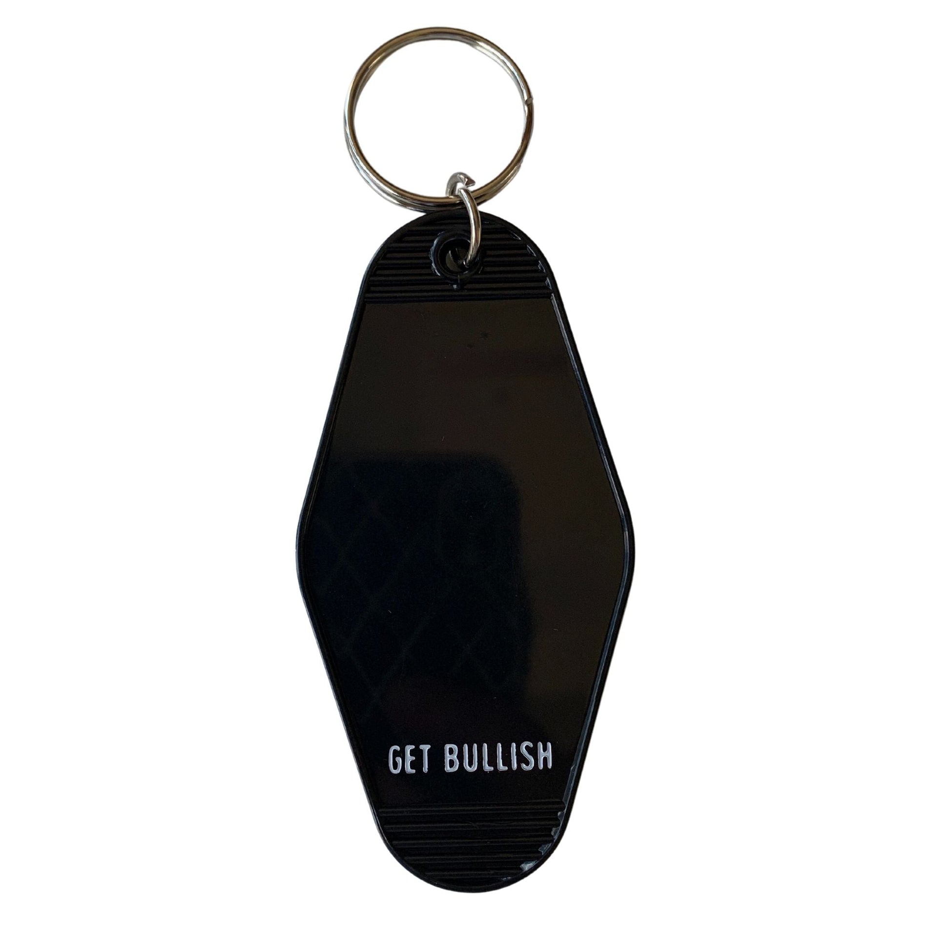 Department of Redundancy Department Motel Style Keychain in Black