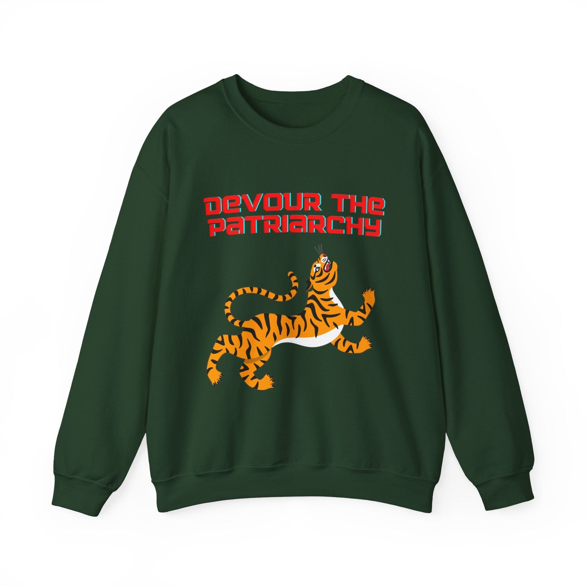 Devour the Patriarchy Unisex Heavy Blend™ Crewneck Sweatshirt Sizes SM-5XL | Plus Size Available