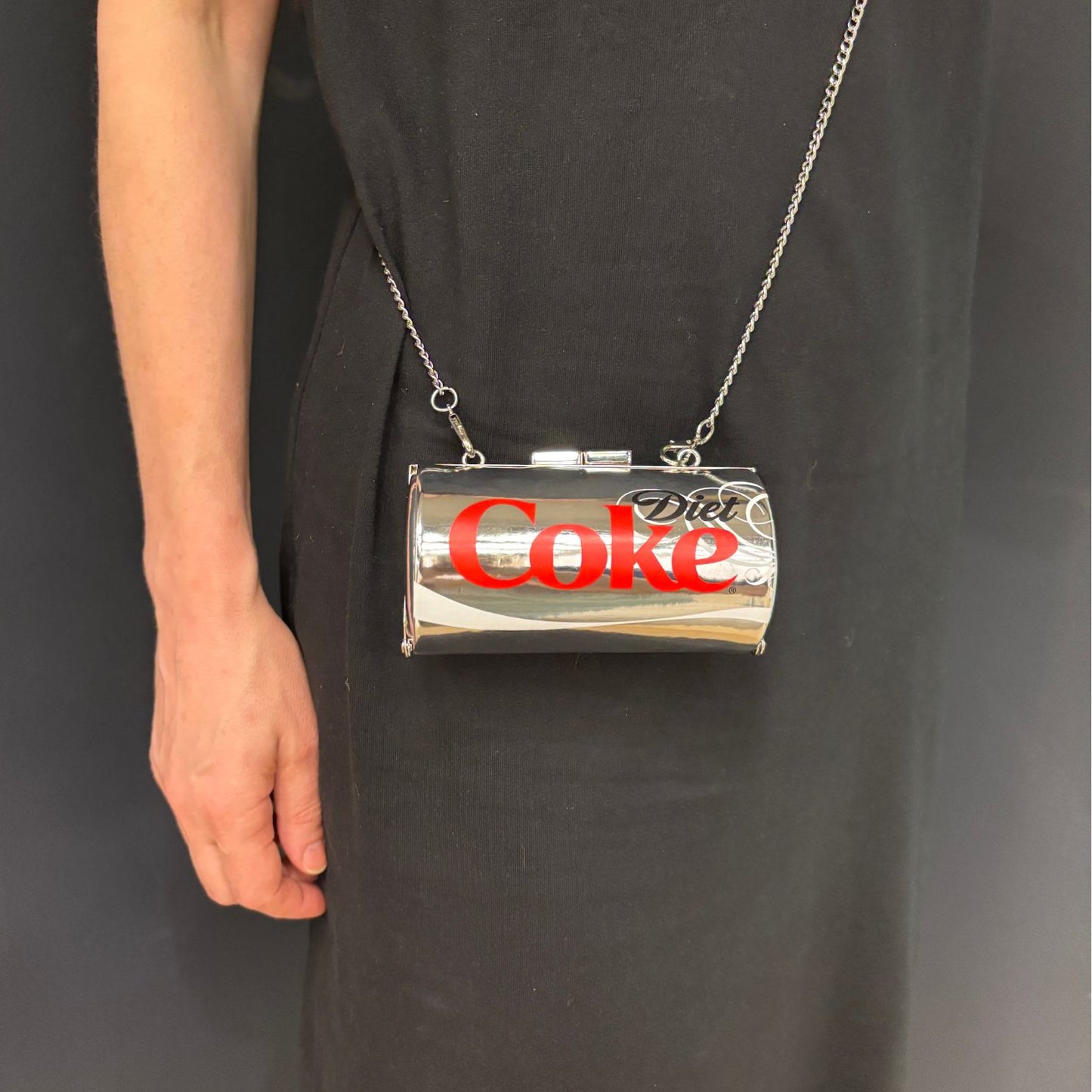 Diet Coke Can Bag | Detachable Strap Soda Can Shape Metal Clasp Small Bag