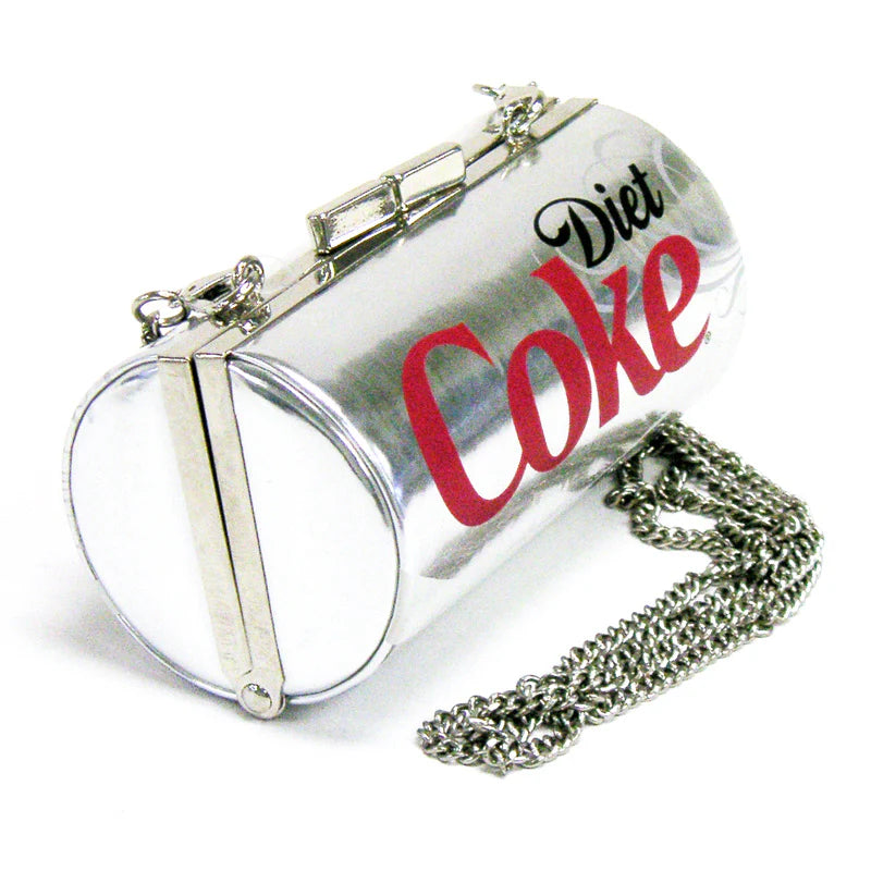 Diet Coke Can Bag | Detachable Strap Soda Can Shape Metal Clasp Small Bag