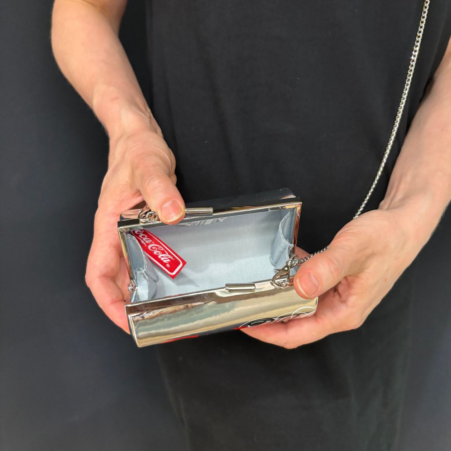 Diet Coke Can Bag | Detachable Strap Soda Can Shape Metal Clasp Small Bag