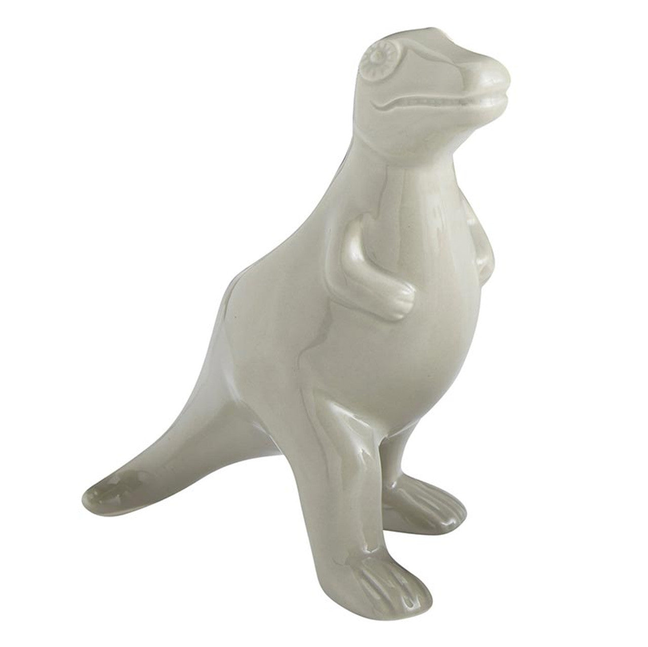 Dinosaur Ceramic Pot Planter in Grey | Decorative Planter Animal Shaped For Succulents and Small Plants