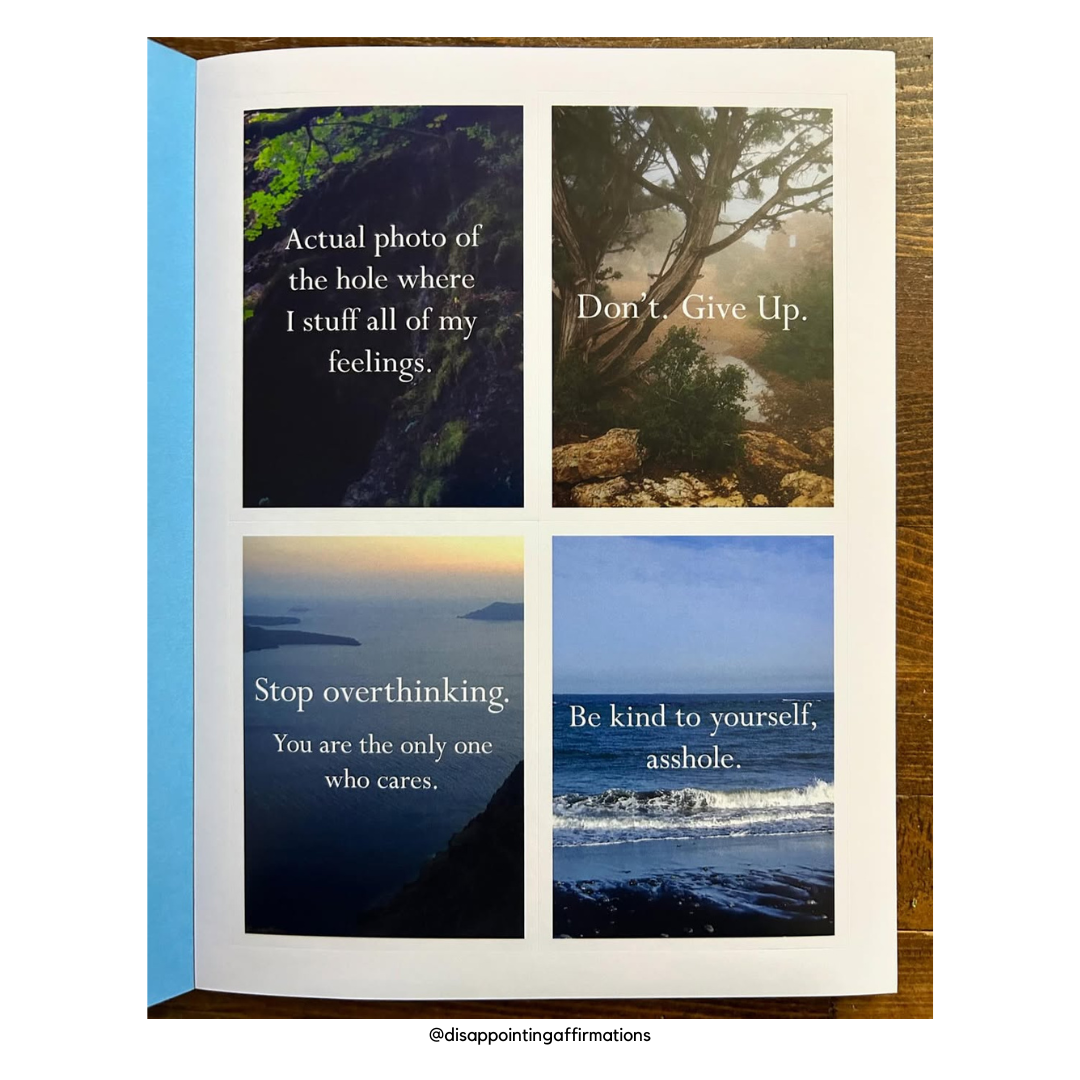 Disappointing Affirmations Sticker Book | 100+ Stickers