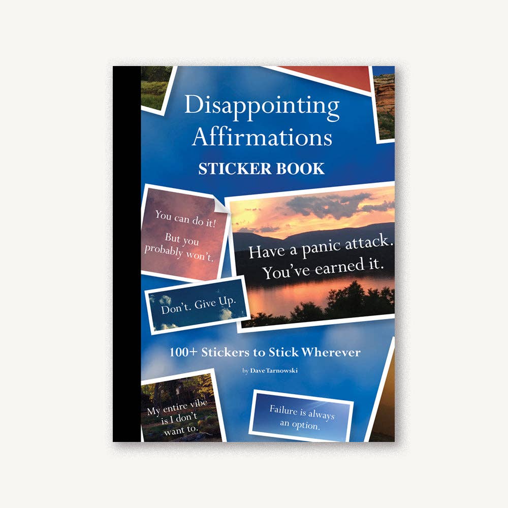 Disappointing Affirmations Sticker Book | 100+ Stickers