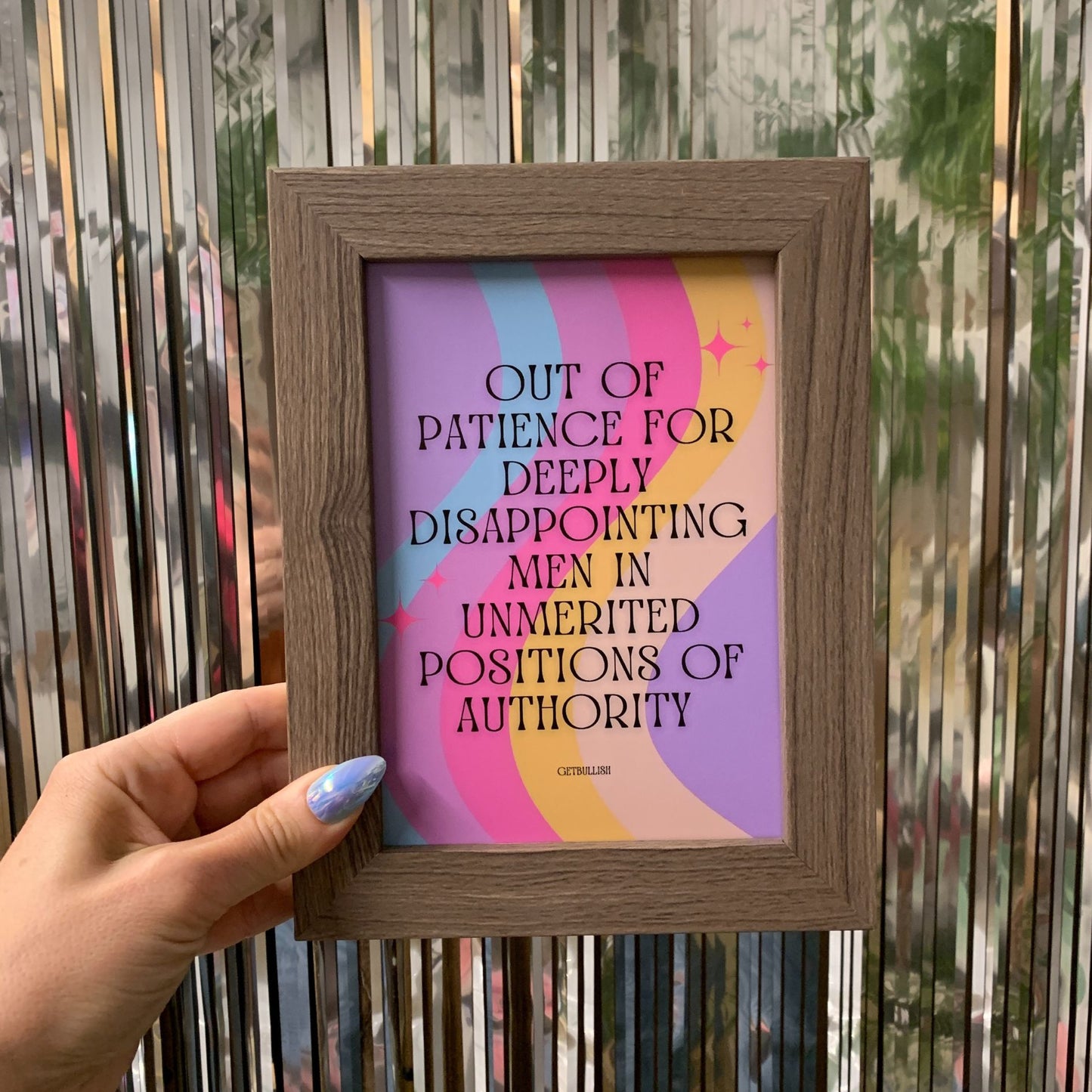 Disappointing Men in Unmerited Positions of Authority Framed Feminist Wall Art | GetBullish Original Quote Sign