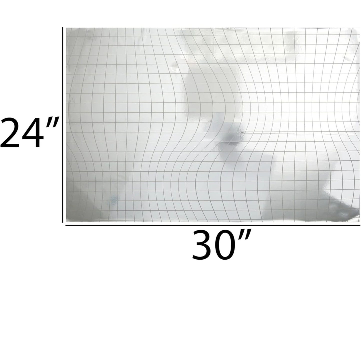 Grid pattern with measurements 24" and 30" on a white background