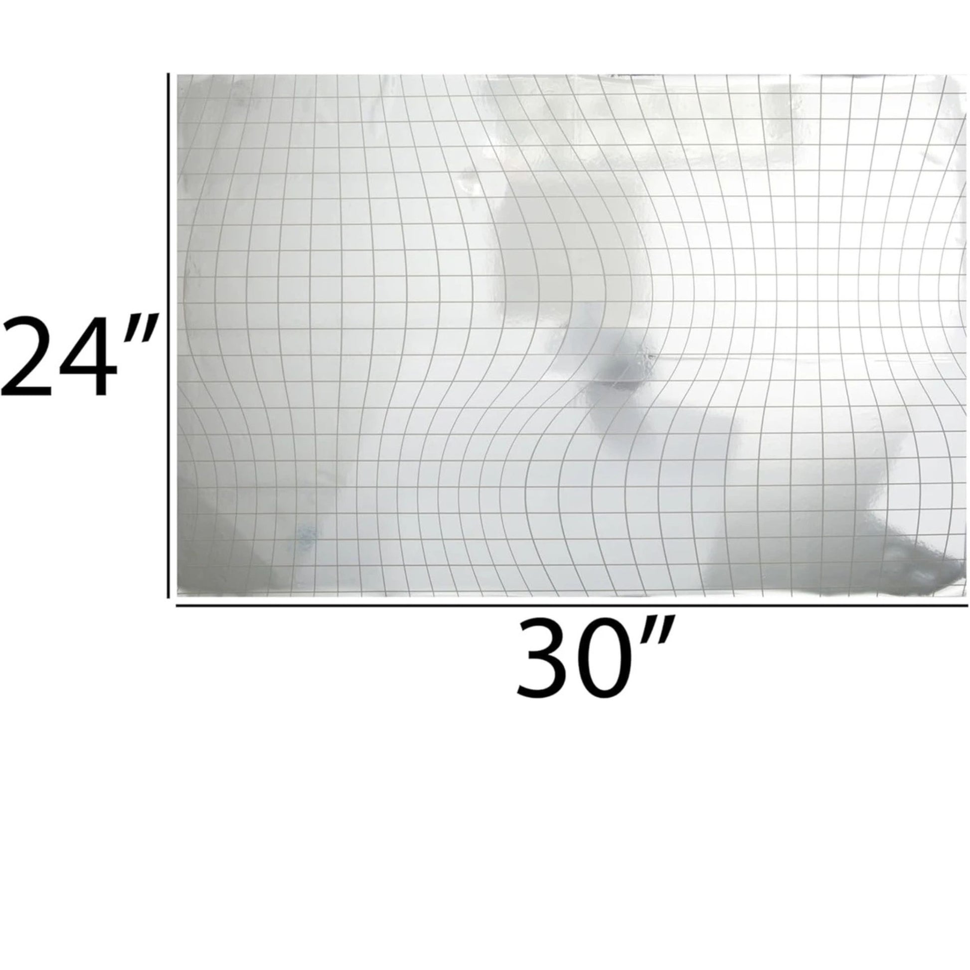 Grid pattern with measurements 24" and 30" on a white background