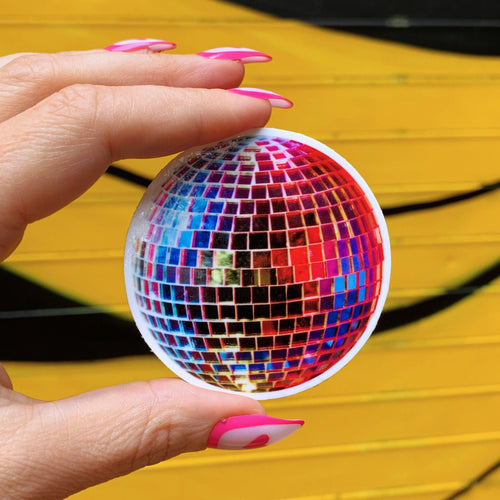 Disco Ball Sticker | 70's Retro Vinyl Die Cut Sticker