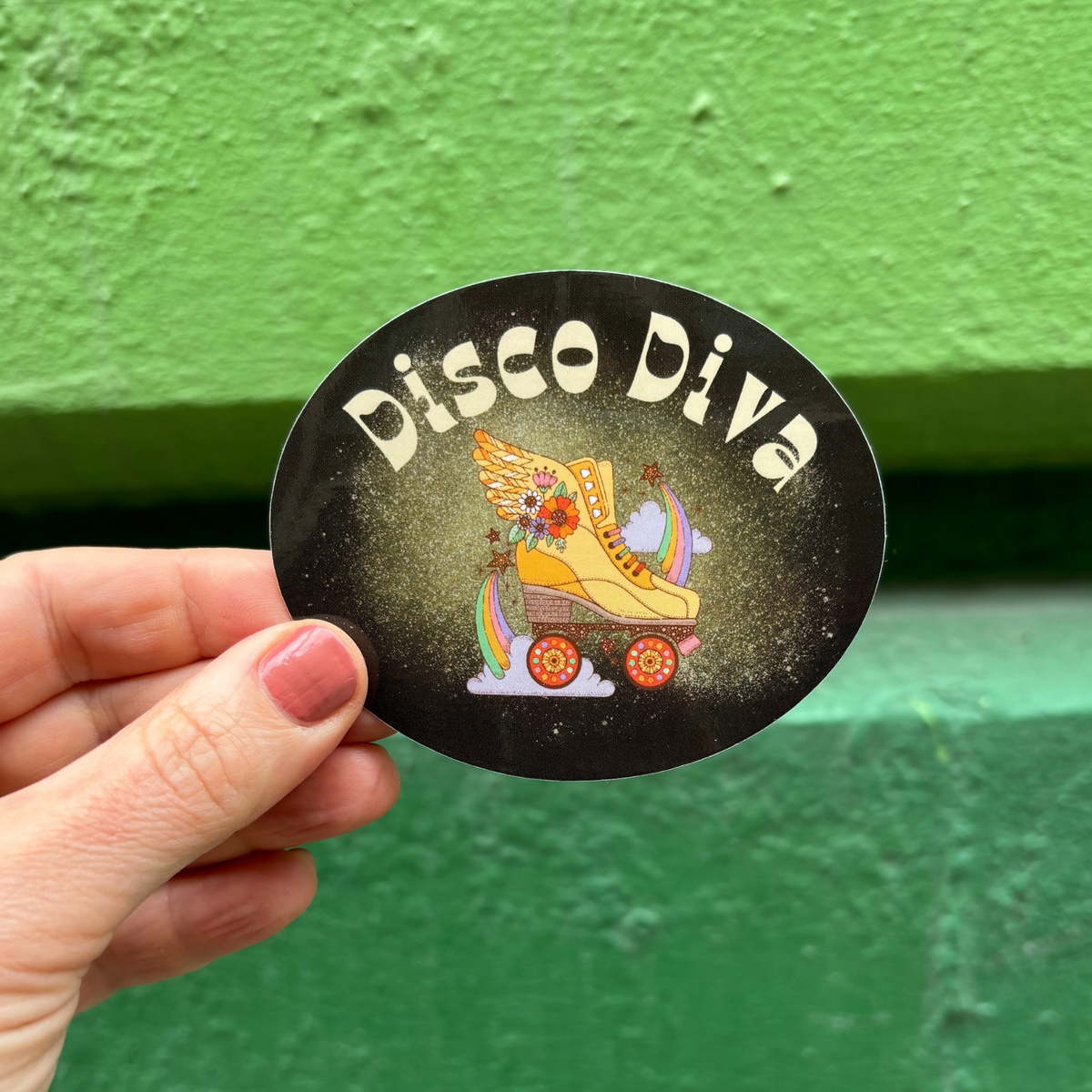Disco Diva Retro Vinyl Die Cut Sticker-GetBullish-The Bullish Store