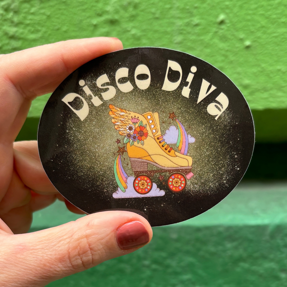 Disco Diva Retro Vinyl Die Cut Sticker-GetBullish-The Bullish Store