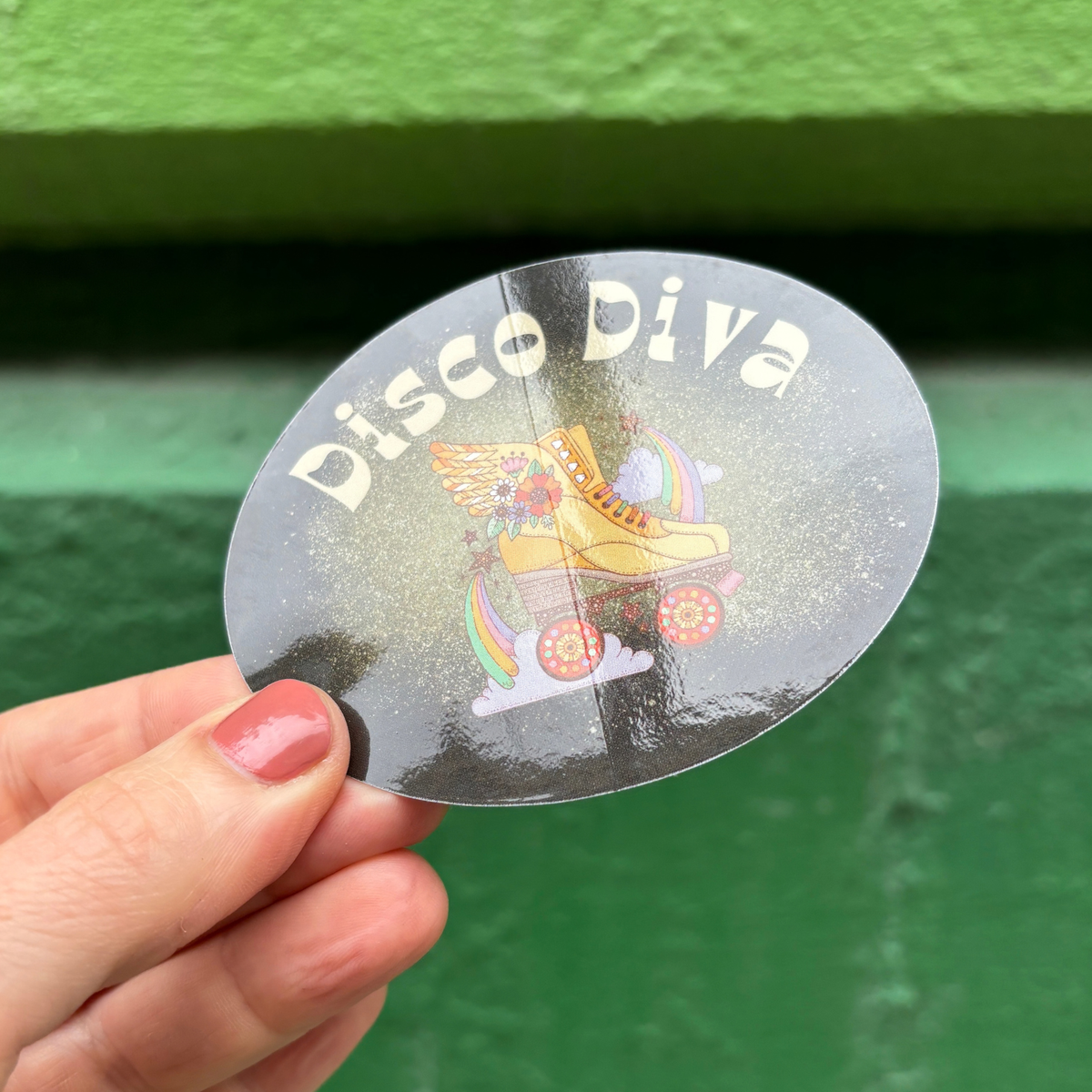 Disco Diva Retro Vinyl Die Cut Sticker-GetBullish-The Bullish Store