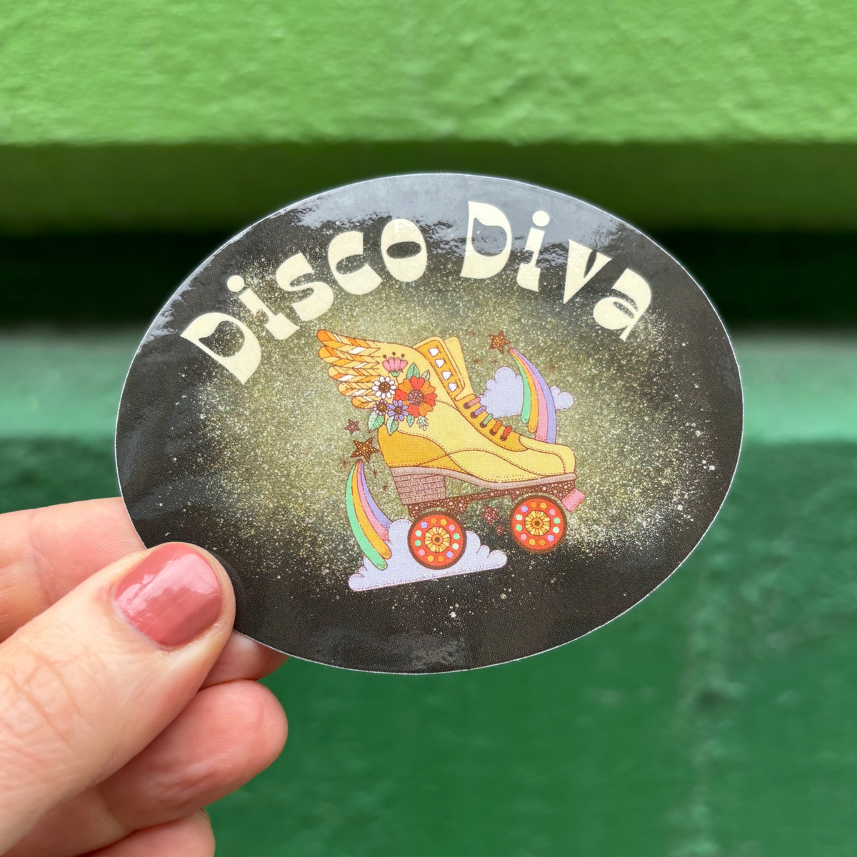 Disco Diva Retro Vinyl Die Cut Sticker-GetBullish-The Bullish Store