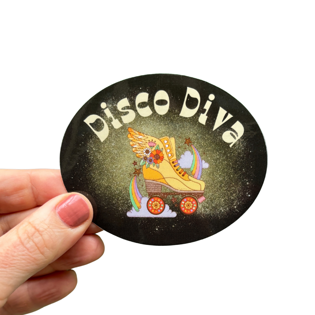 Disco Diva Retro Vinyl Die Cut Sticker-GetBullish-The Bullish Store