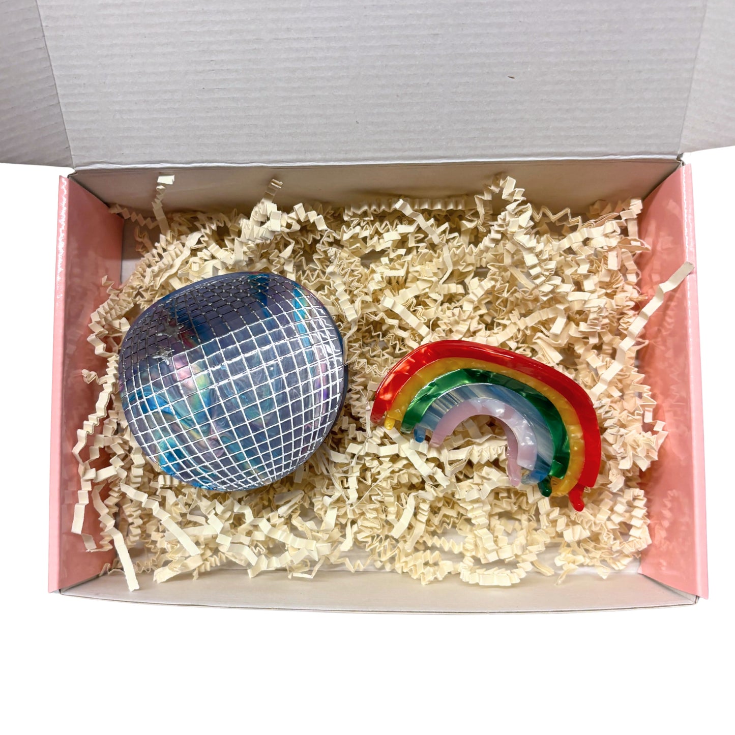 Disco Rainbow Hair Claw Gift Box