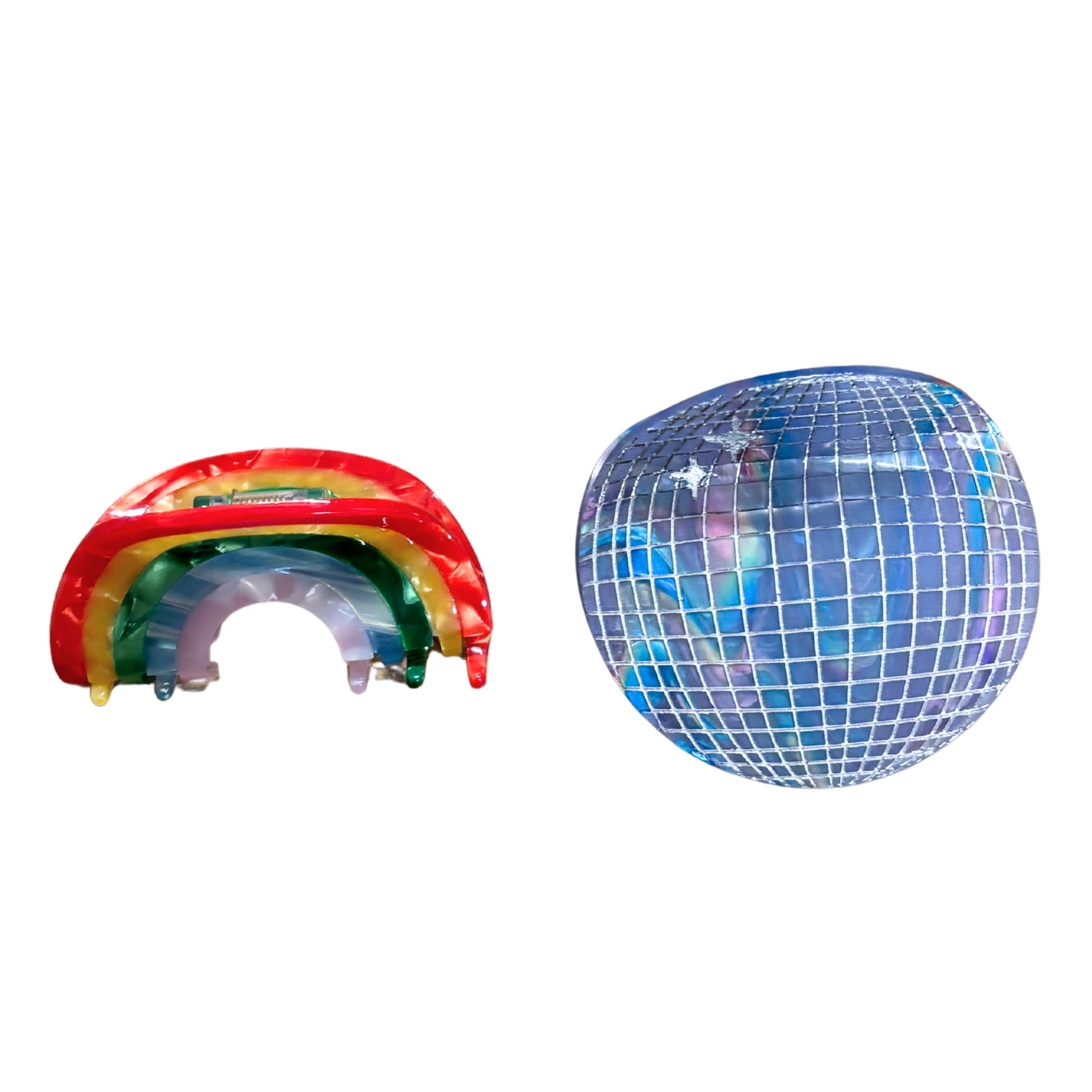 Disco Rainbow Hair Claw Gift Box