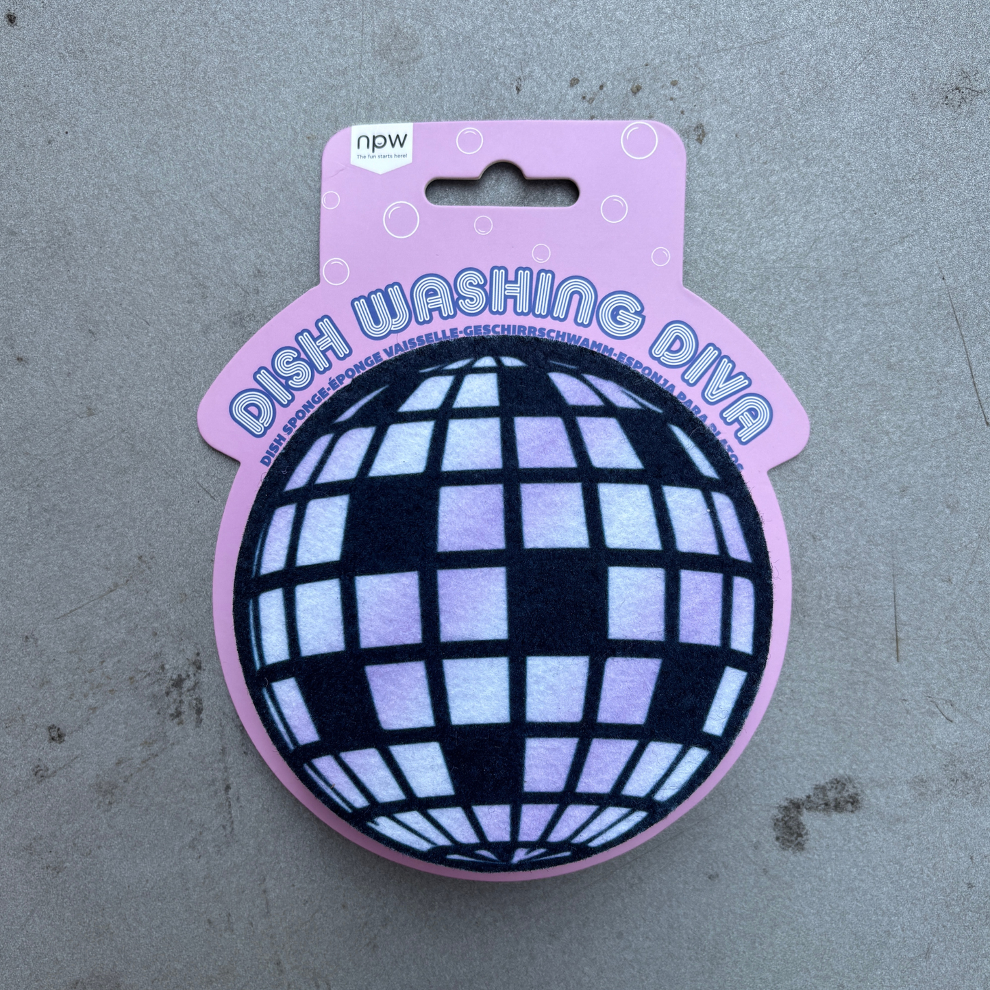 Disco Sponge | "Disco Diva" Non-Scratch Dish Washing Kitchen Sponge-NPW-The Bullish Store
