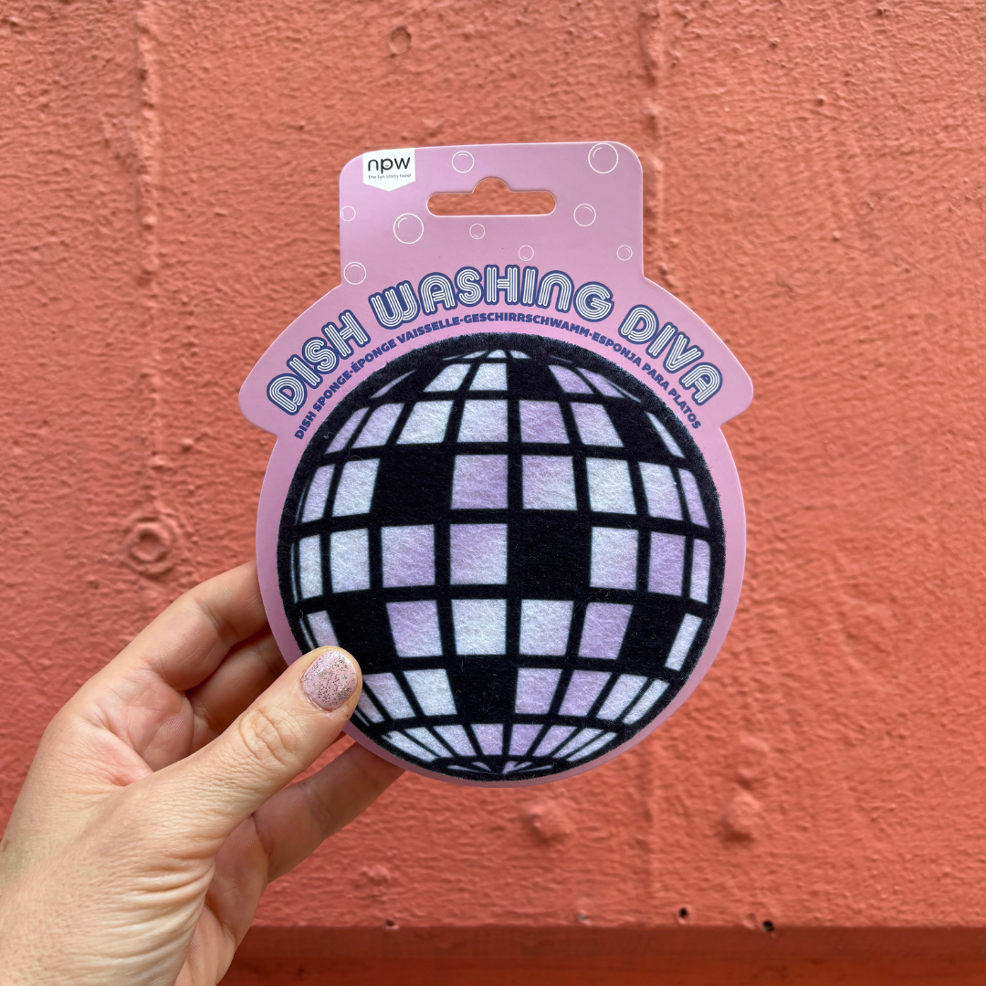 Disco Sponge | "Disco Diva" Non-Scratch Dish Washing Kitchen Sponge-NPW-The Bullish Store