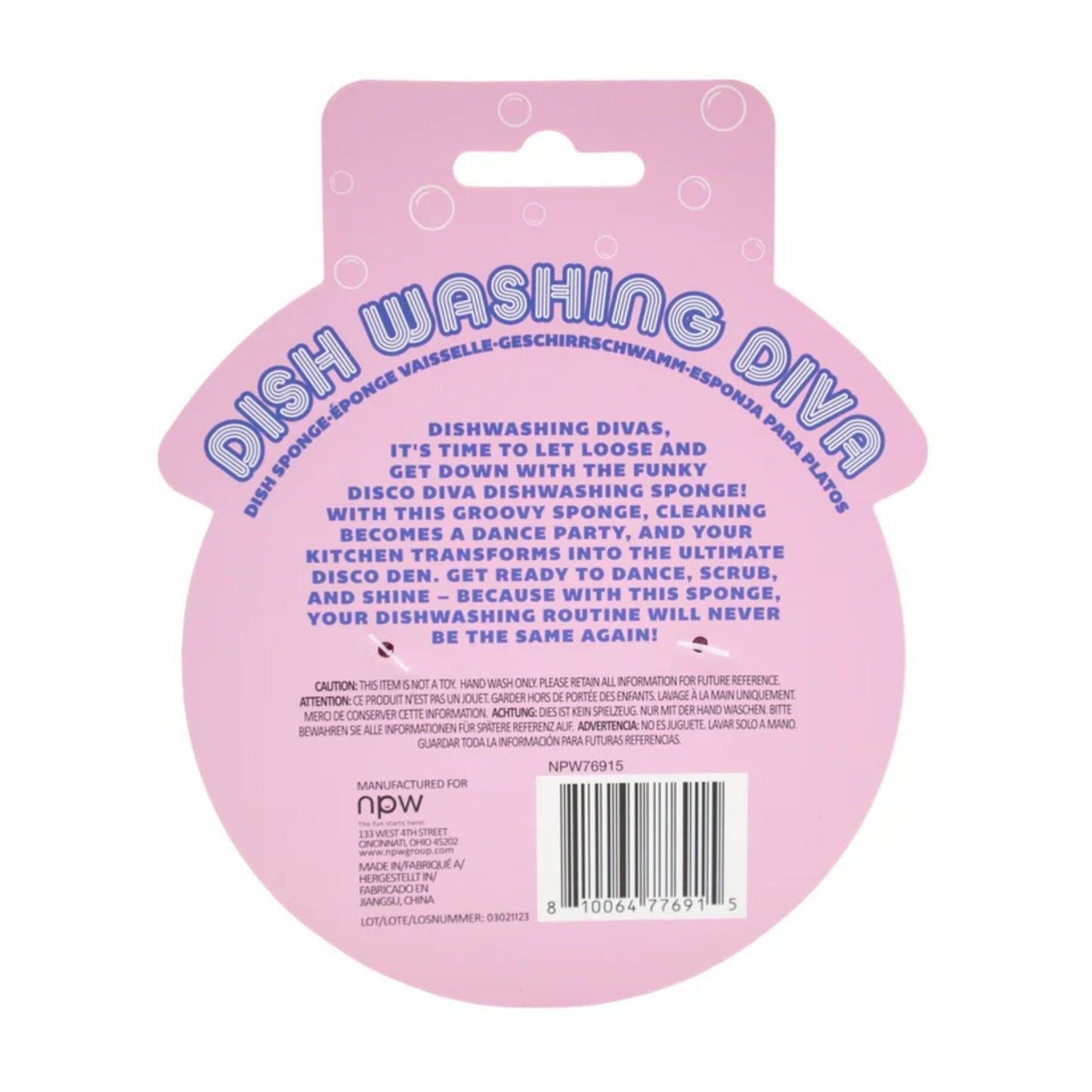 Disco Sponge | "Disco Diva" Non-Scratch Dish Washing Kitchen Sponge