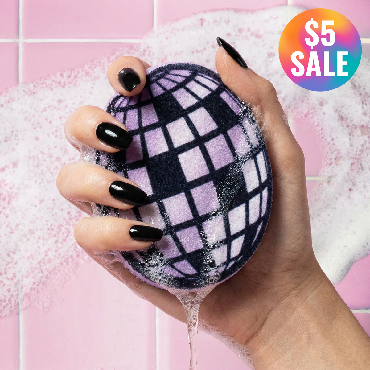Disco Sponge | "Disco Diva" Non-Scratch Dish Washing Kitchen Sponge
