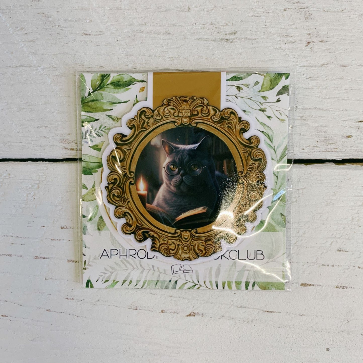 Distinguished Gentleman Magnetic Cat Bookmark | Booklovers Marker Tab Tag