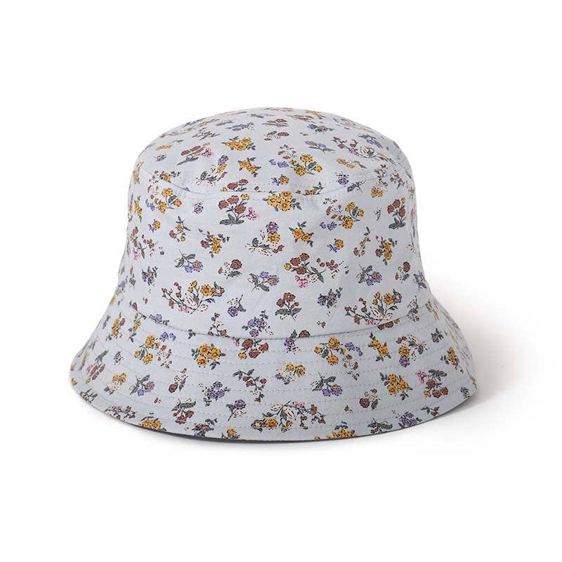 Ditsy Floral Print Bucket Hat | 100% Cotton Vintage-Inspired Sun Hat for Women & Teens