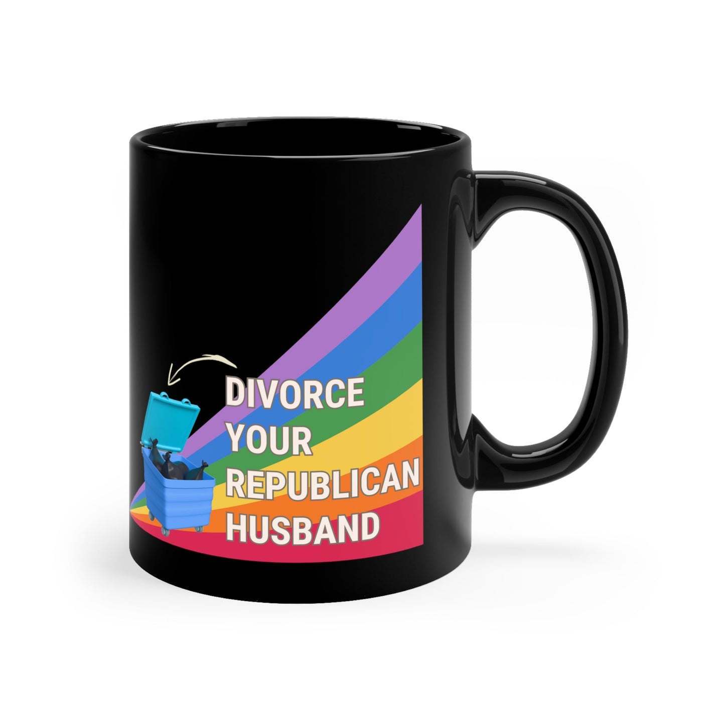 Divorce Your Republican Husband Mug in Black