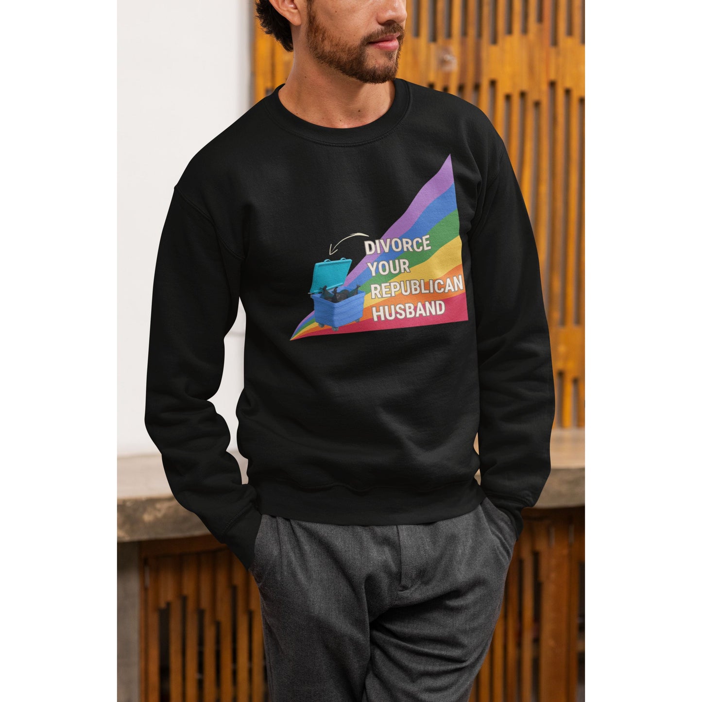 Divorce Your Republican Husband Unisex Heavy Blend™ Crewneck Sweatshirt [Size S-5X]