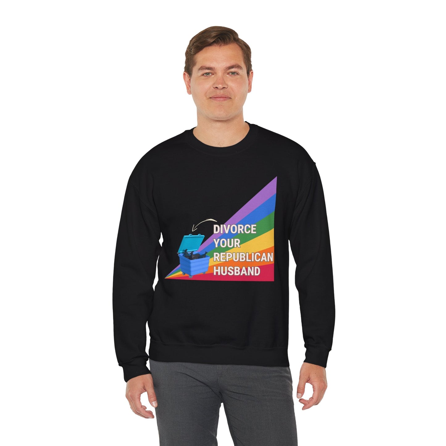 Divorce Your Republican Husband Unisex Heavy Blend™ Crewneck Sweatshirt [Size S-5X]