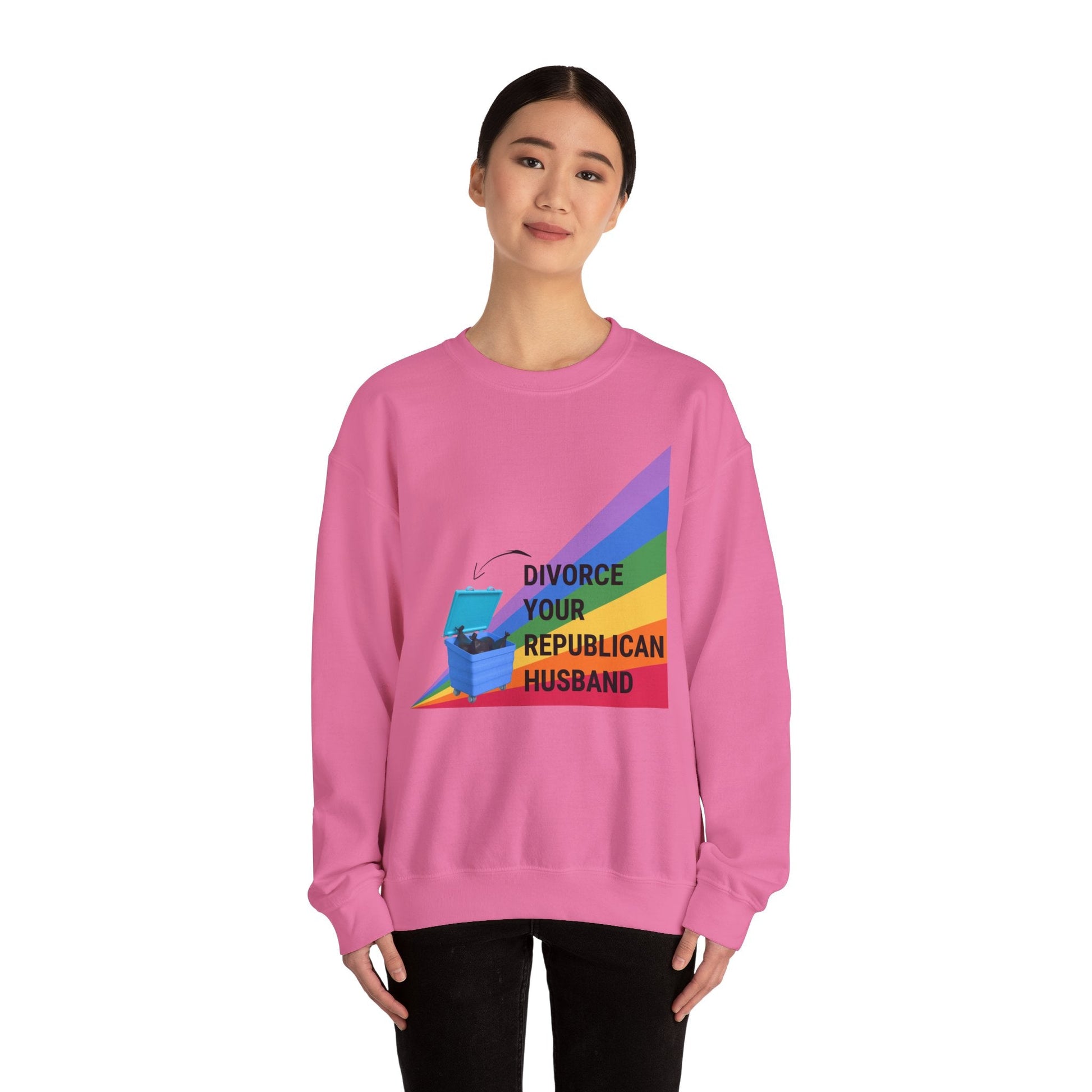 Divorce Your Republican Husband Unisex Heavy Blend™ Crewneck Sweatshirt [Size S-5X]