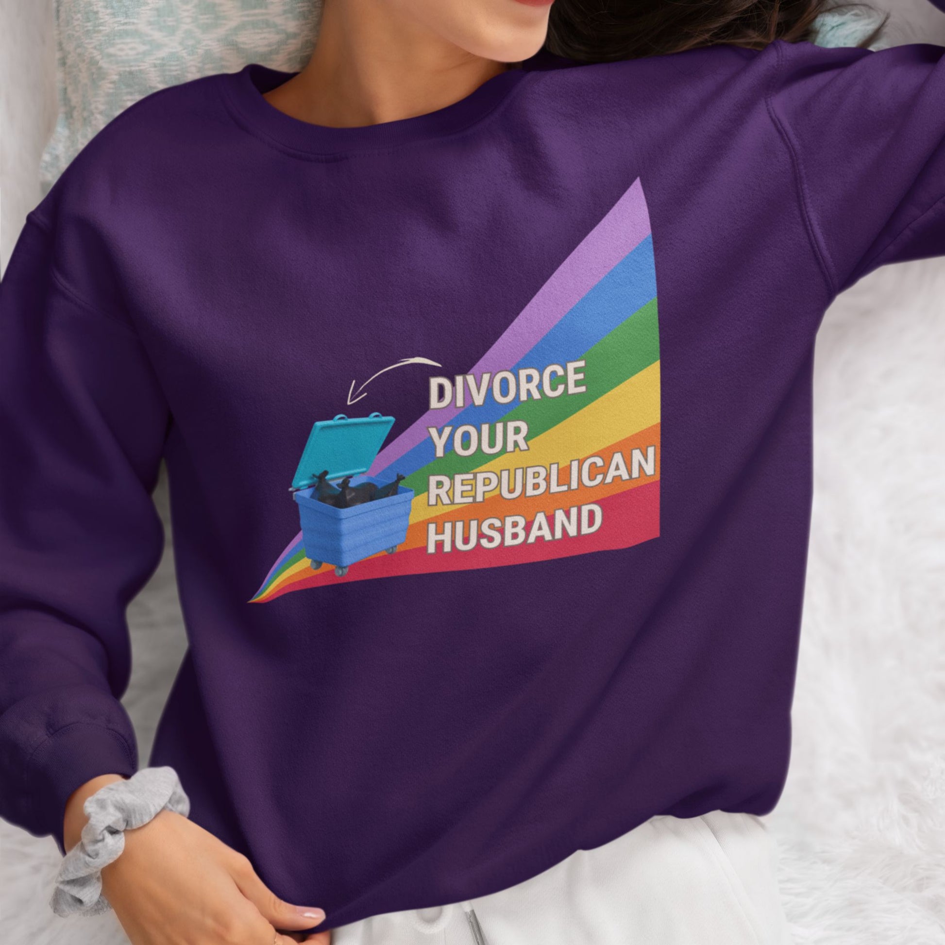 Divorce Your Republican Husband Unisex Heavy Blend™ Crewneck Sweatshirt [Size S-5X]