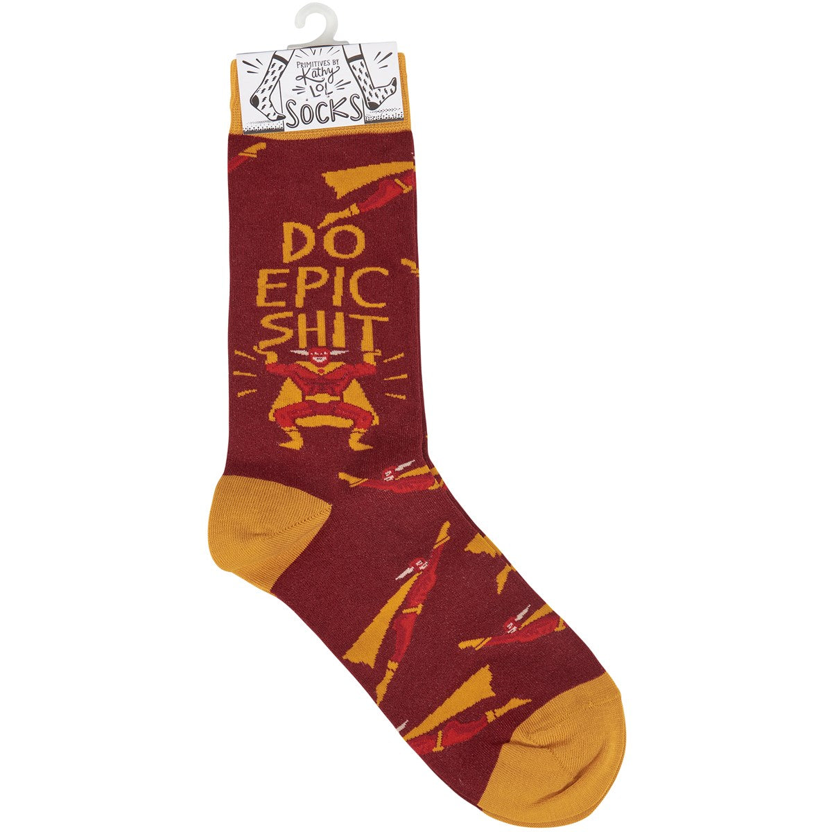 Do Epic Shit Socks | Super Hero Illustration | Gift for Her