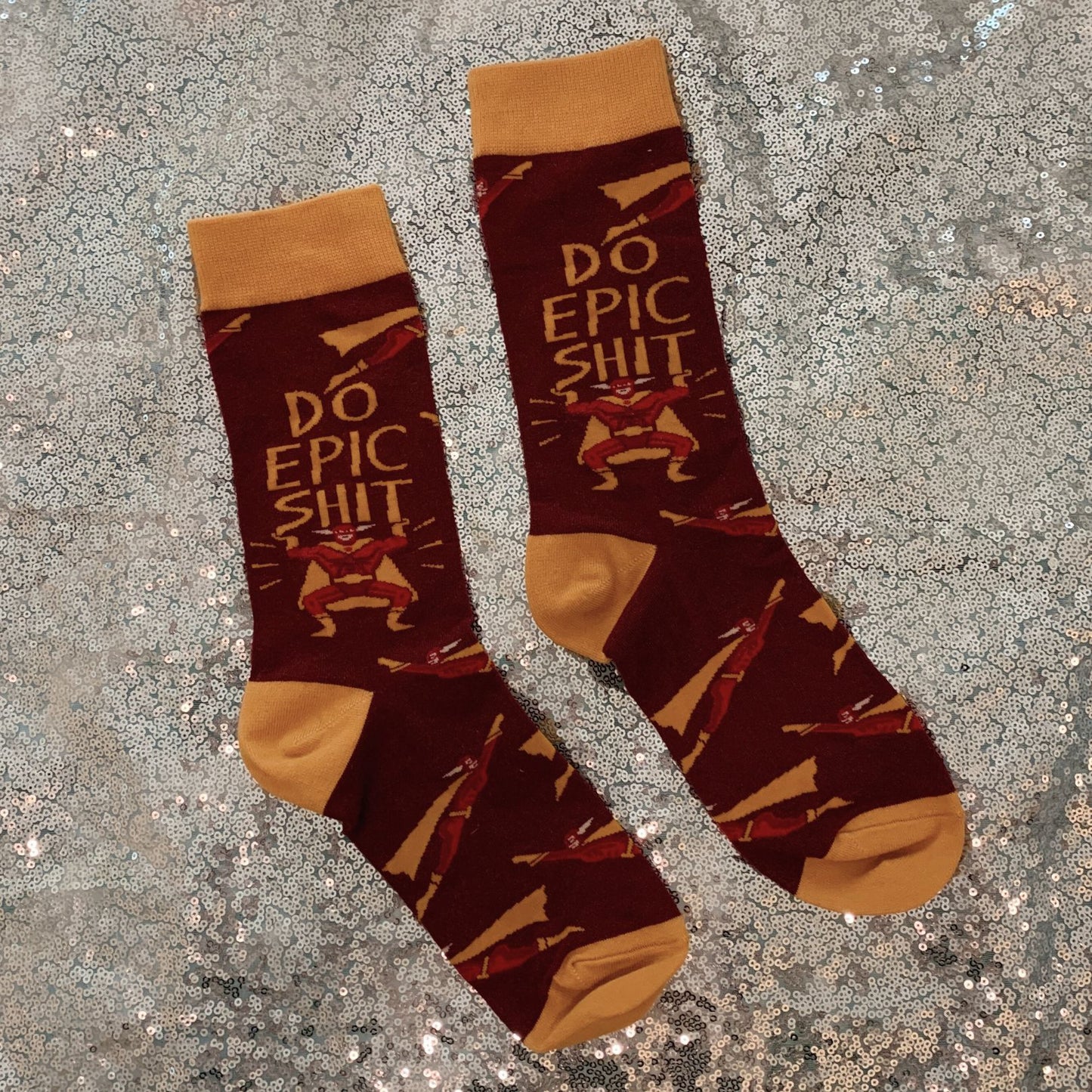 Do Epic Shit Socks | Super Hero Illustration | Gift for Her