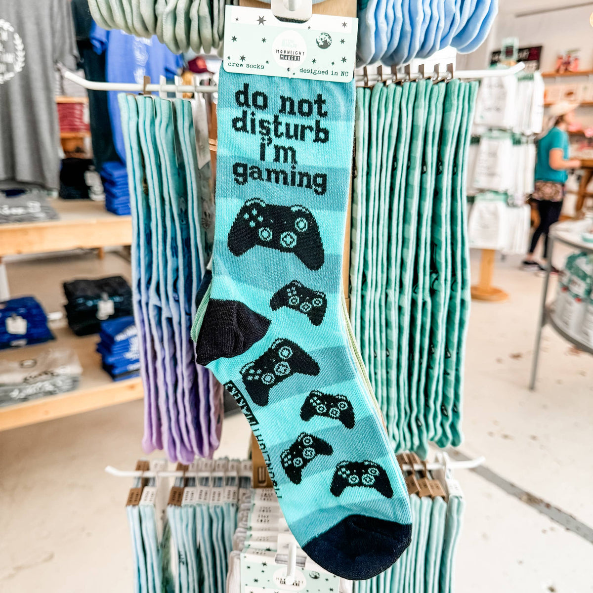 Do Not Disturb I'm Gaming Unisex Crew Socks