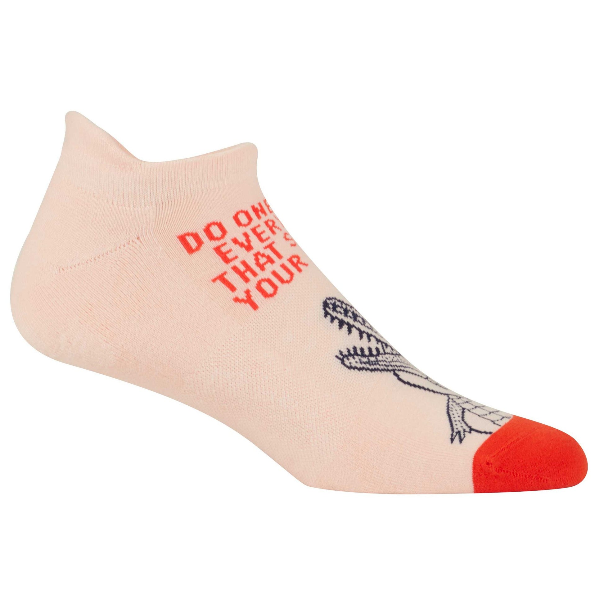 Do One Thing Every Day That Scares Your Family Women's or Unisex Sneaker Socks [2 Size Options] | BlueQ at GetBullish