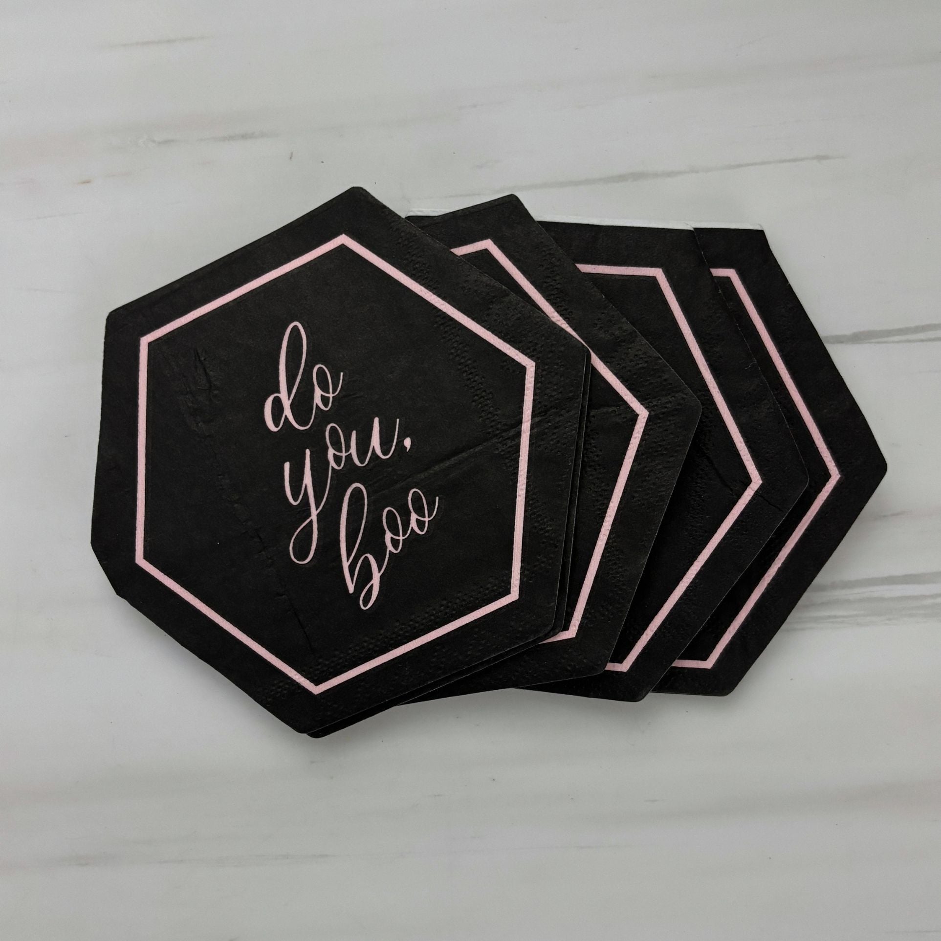 Do You, Boo Die-Cut Party/Beverage/Cocktail Napkins