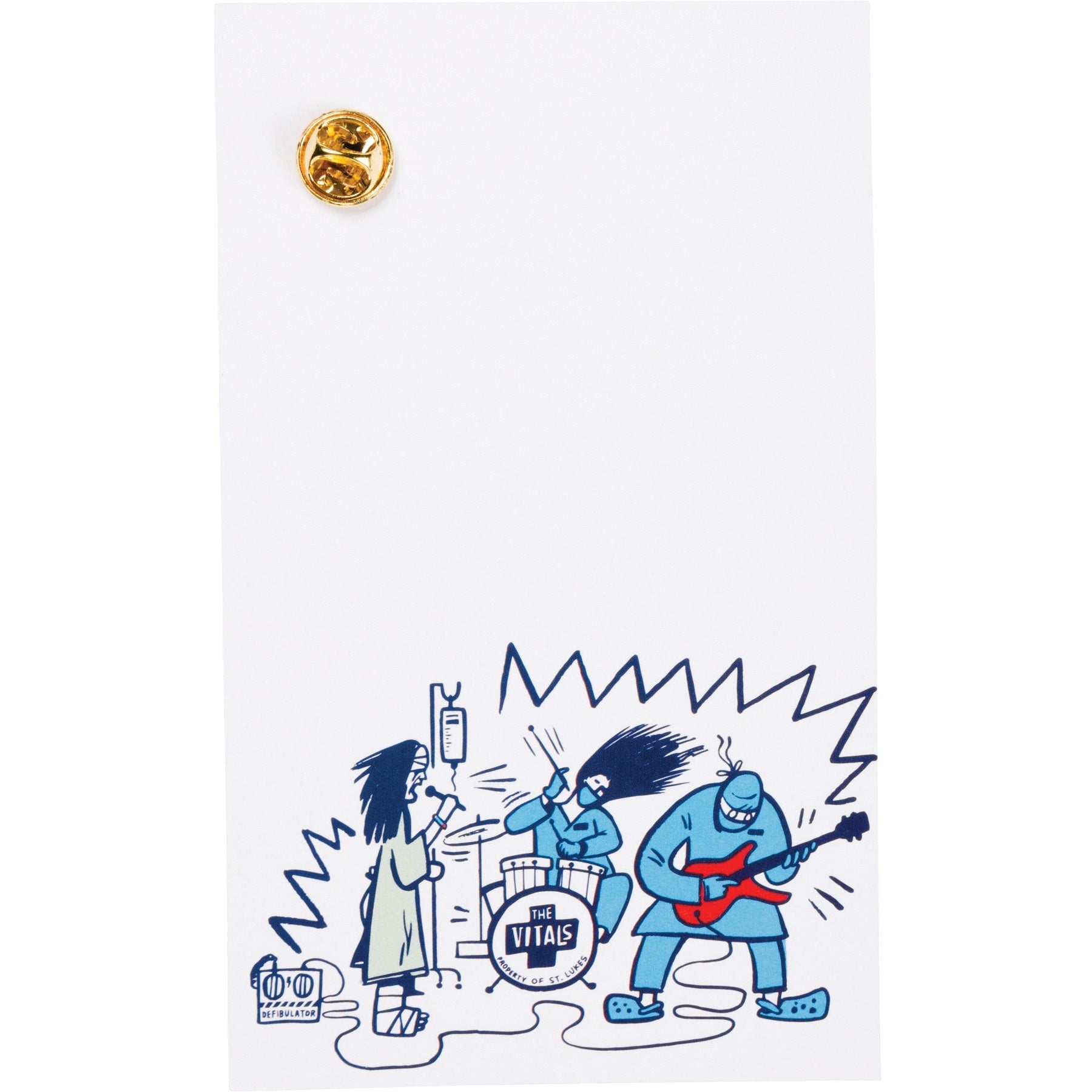 Doctors Rock Gloved Hand Enamel Pin