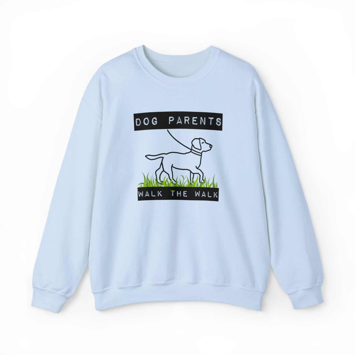 Dog Parents Walk The Walk Unisex Heavy Blend™ Crewneck Sweatshirt