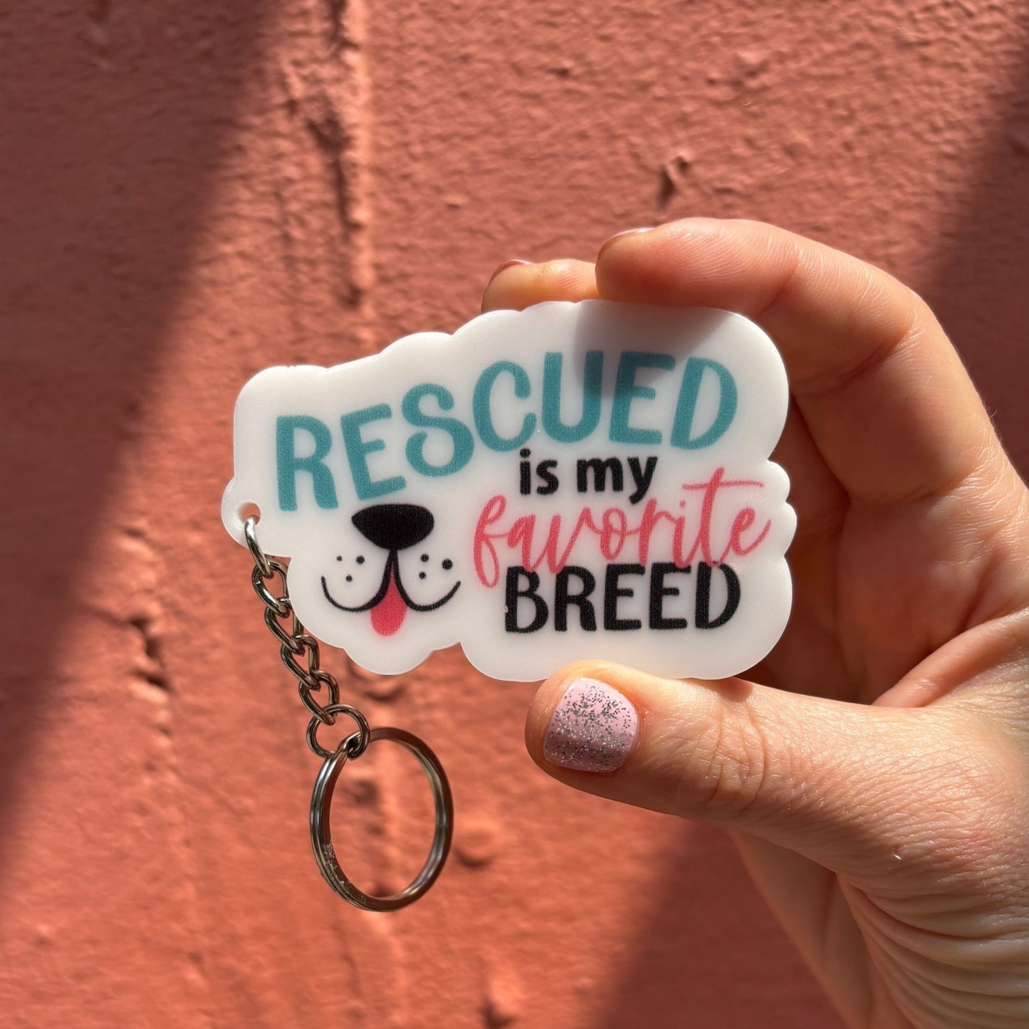 Dog-Themed Acrylic Keychains | 5 Style Options | Rescue Favorite Breed, I Woof You & Puppy Lover-Faithworks-The Bullish Store