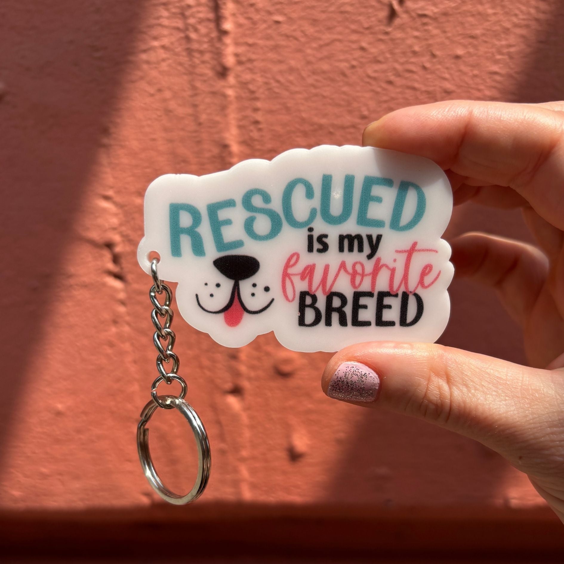Dog-Themed Acrylic Keychains | 5 Style Options | Rescue Favorite Breed, I Woof You & Puppy Lover-Faithworks-The Bullish Store