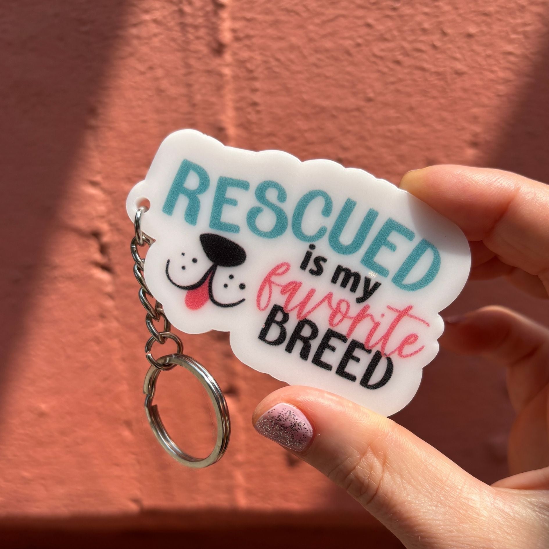 Dog-Themed Acrylic Keychains | 5 Style Options | Rescue Favorite Breed, I Woof You & Puppy Lover-Faithworks-The Bullish Store