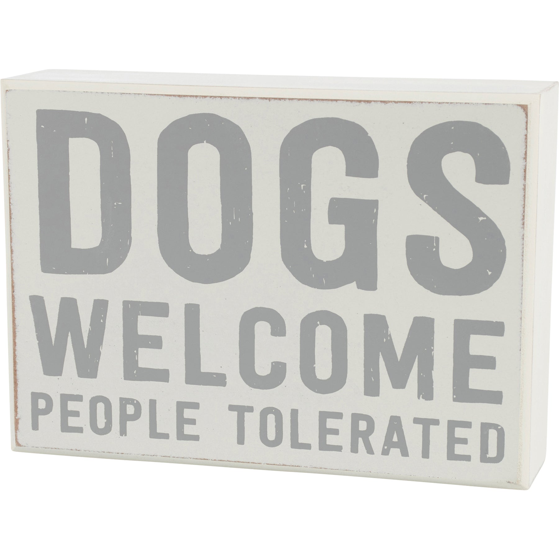 Dogs Welcome Box Sign And Dish Towel Set | Gift for Her