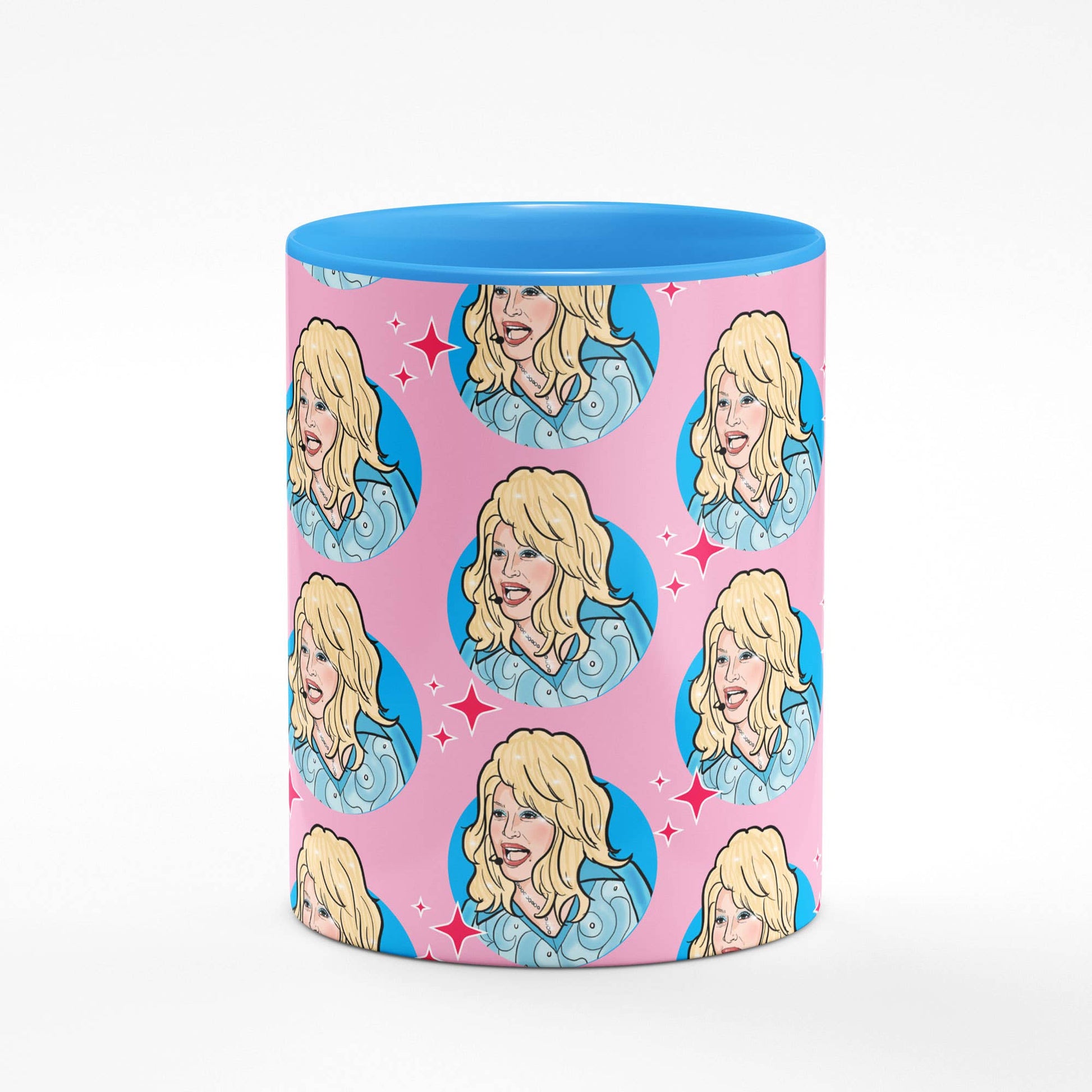 Dolly Blue Mug | Iconic Singer Ceramic Coffee Tea Cup | 11oz