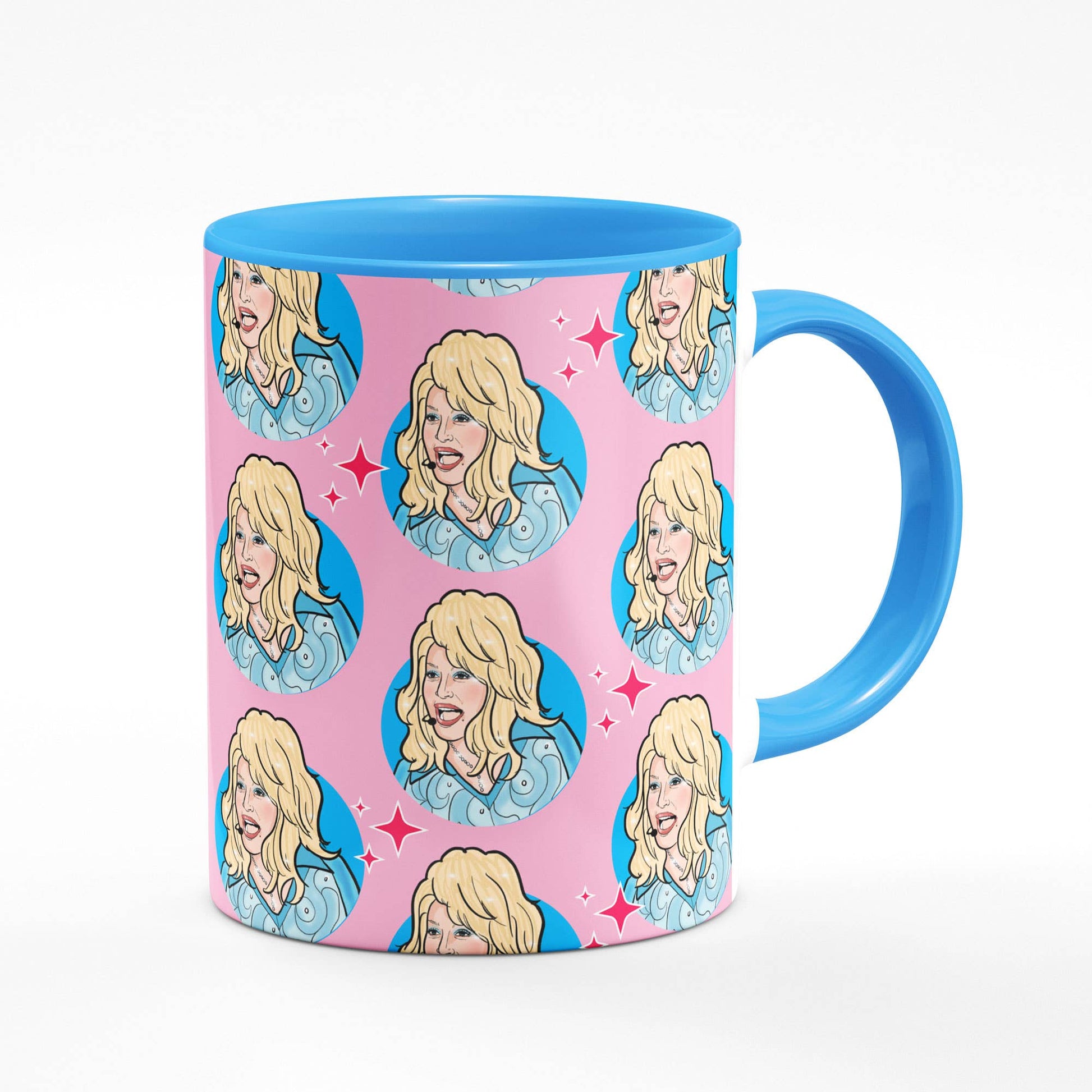 Dolly Blue Mug | Iconic Singer Ceramic Coffee Tea Cup | 11oz