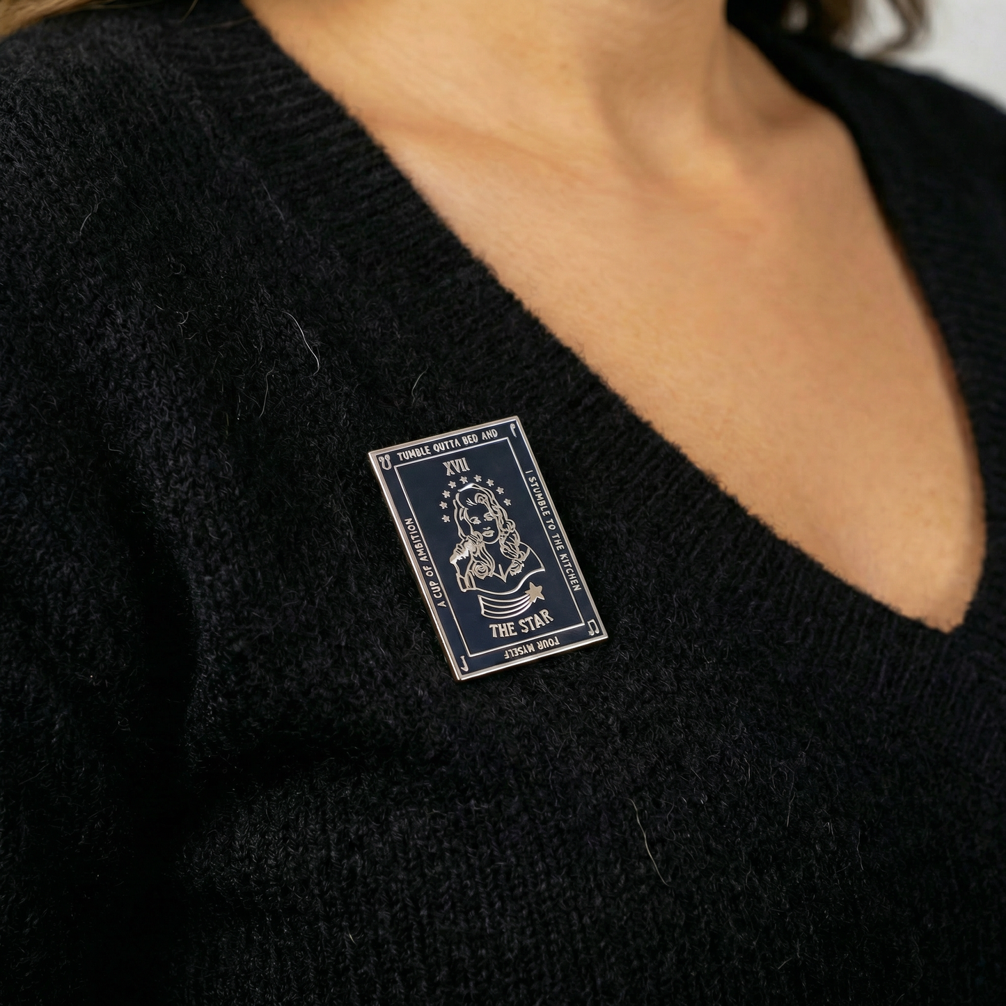 Dolly Parton "The Star" Tarot Pin | Singer Inspired Major Arcana Enamel Pin