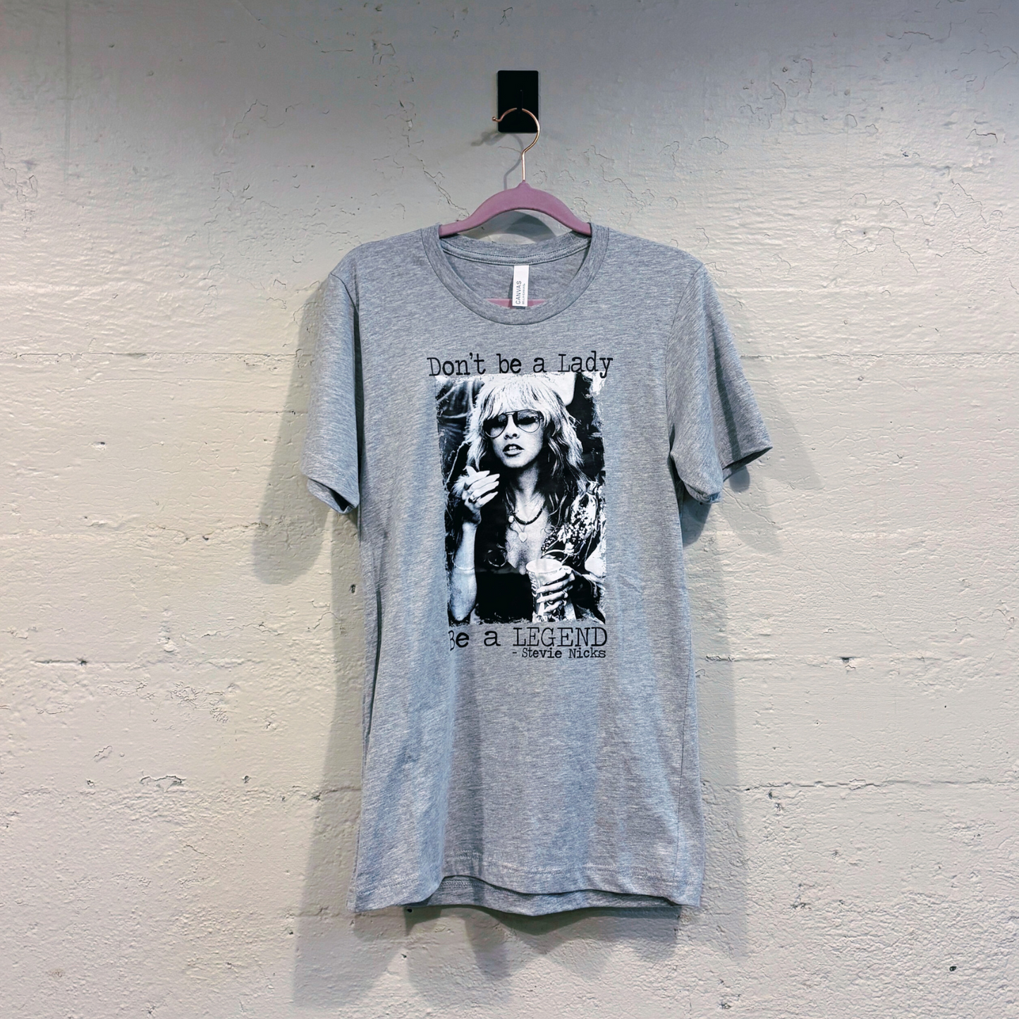 Don't Be a Lady Be a Legend Stevie Nicks Graphic Tee Shirt [Sizes S-2XL]