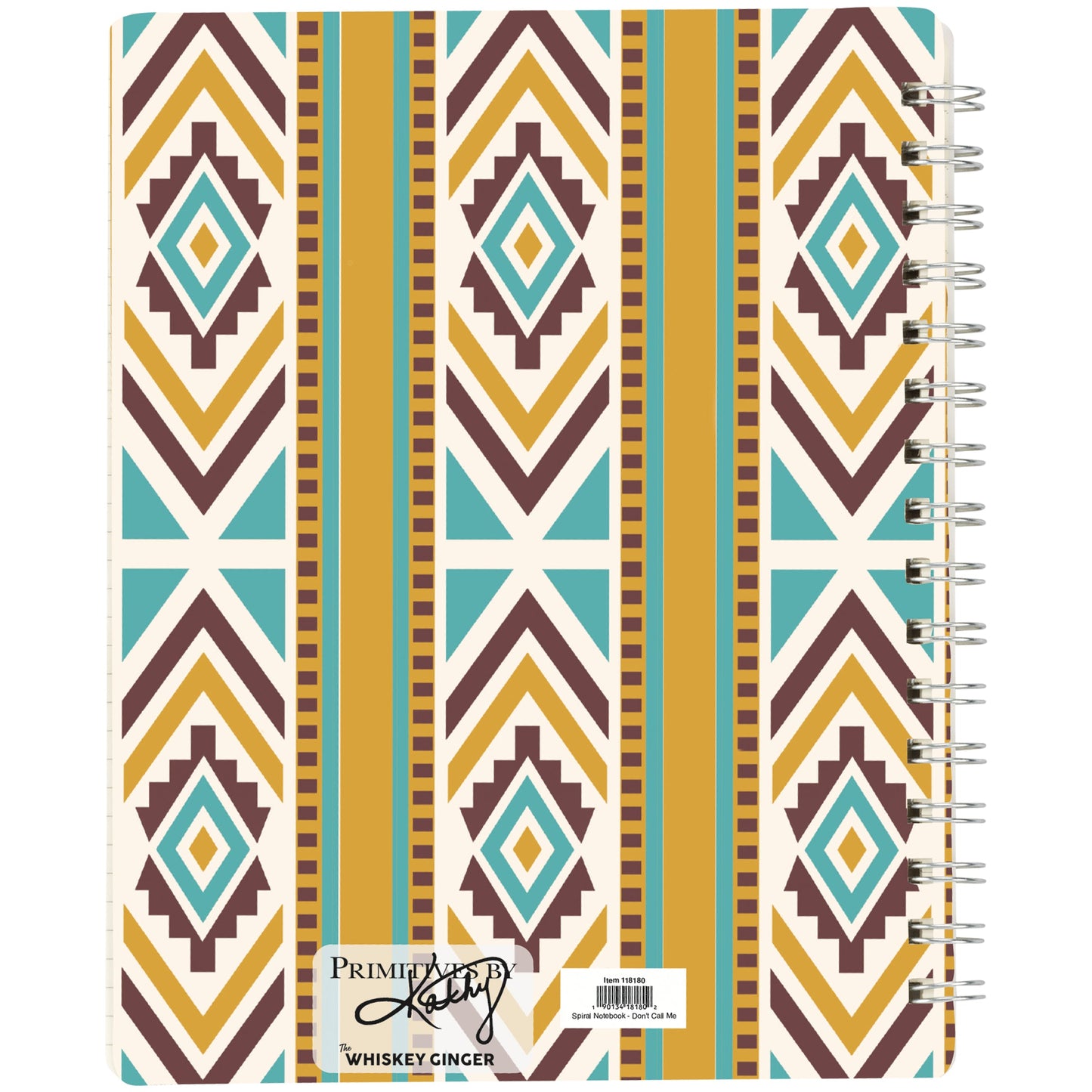 Don't Call Me Honey Double-Sided Spiral Notebook | 120 Lined Pages Western-themed Notebook