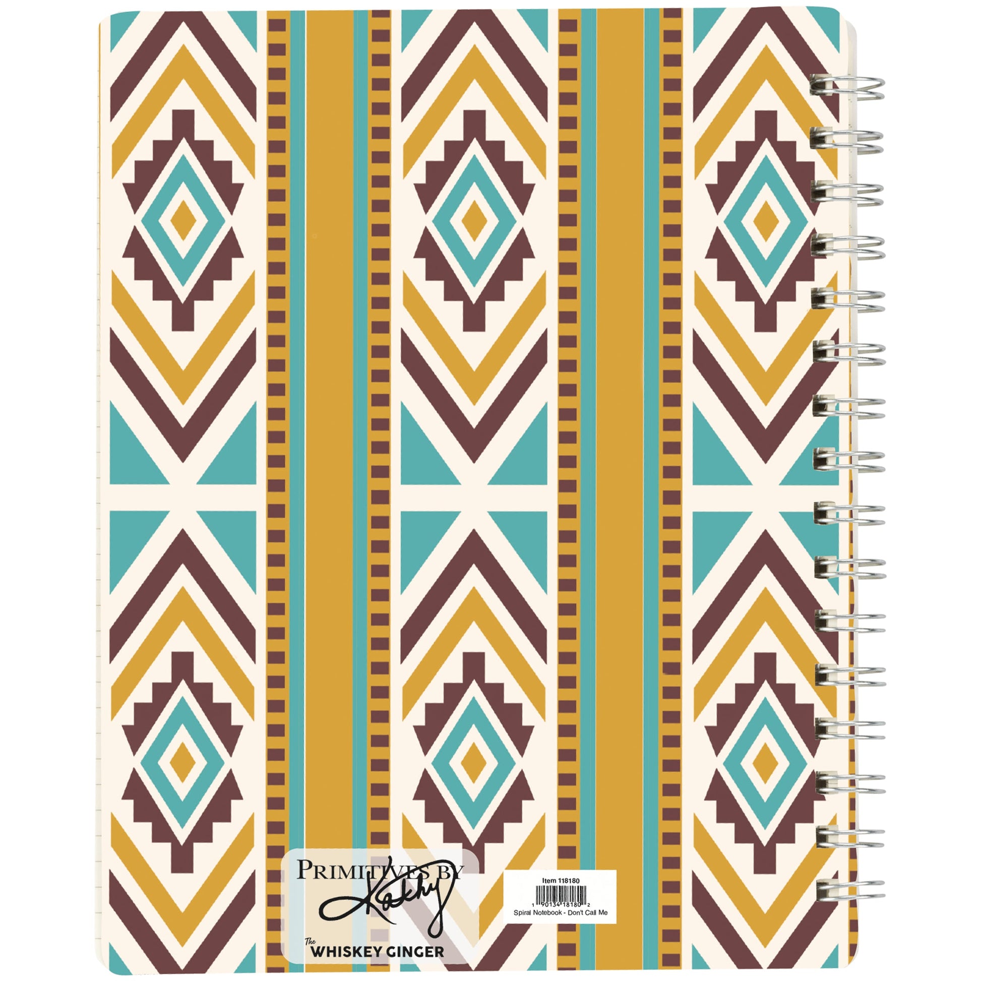 Don't Call Me Honey Double-Sided Spiral Notebook | 120 Lined Pages Western-themed Notebook